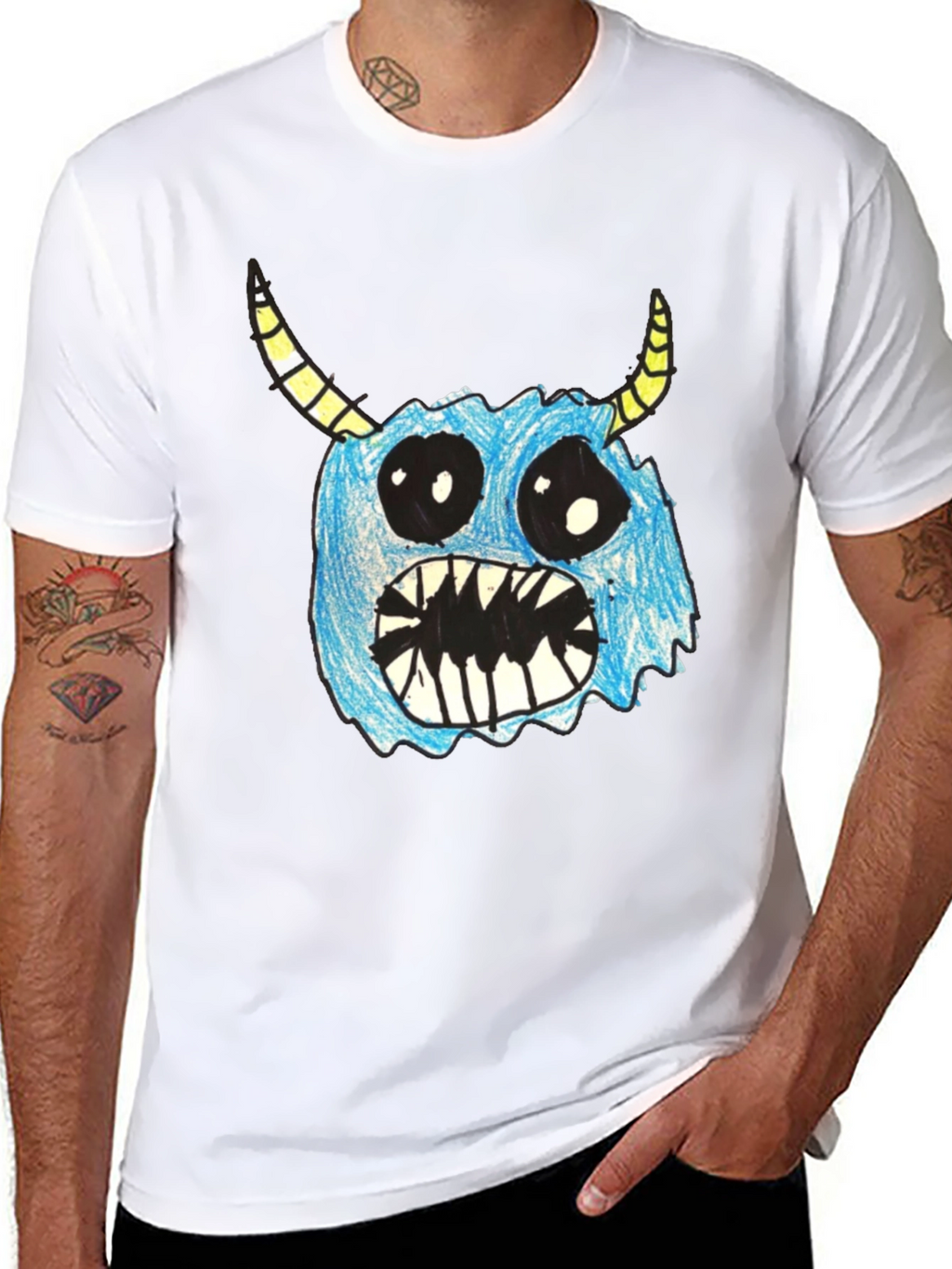 Monster Graphic Tee - Funny Cartoon Creature T-Shirt