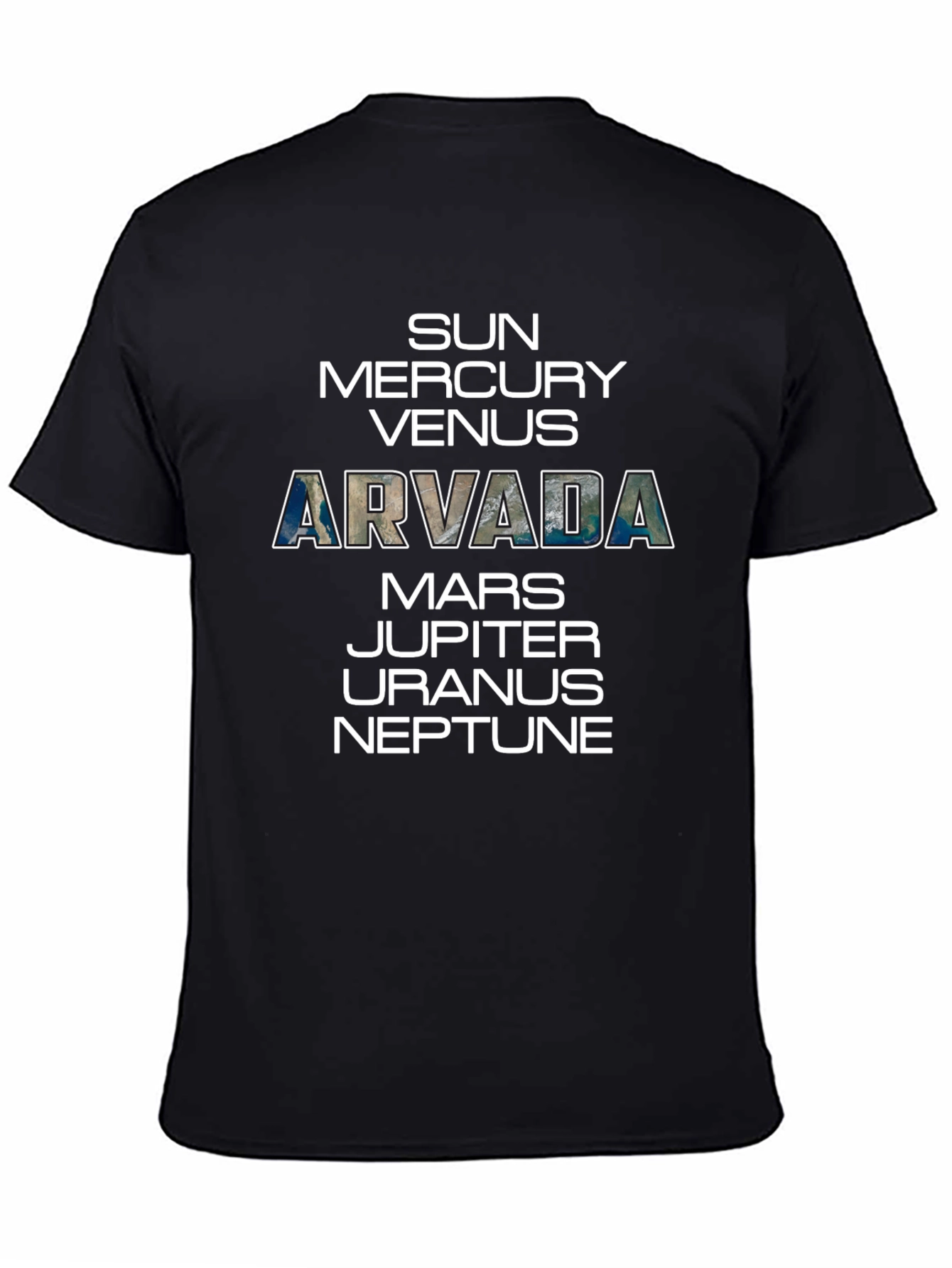 Arvada Planets T-Shirt - Space Science Tee