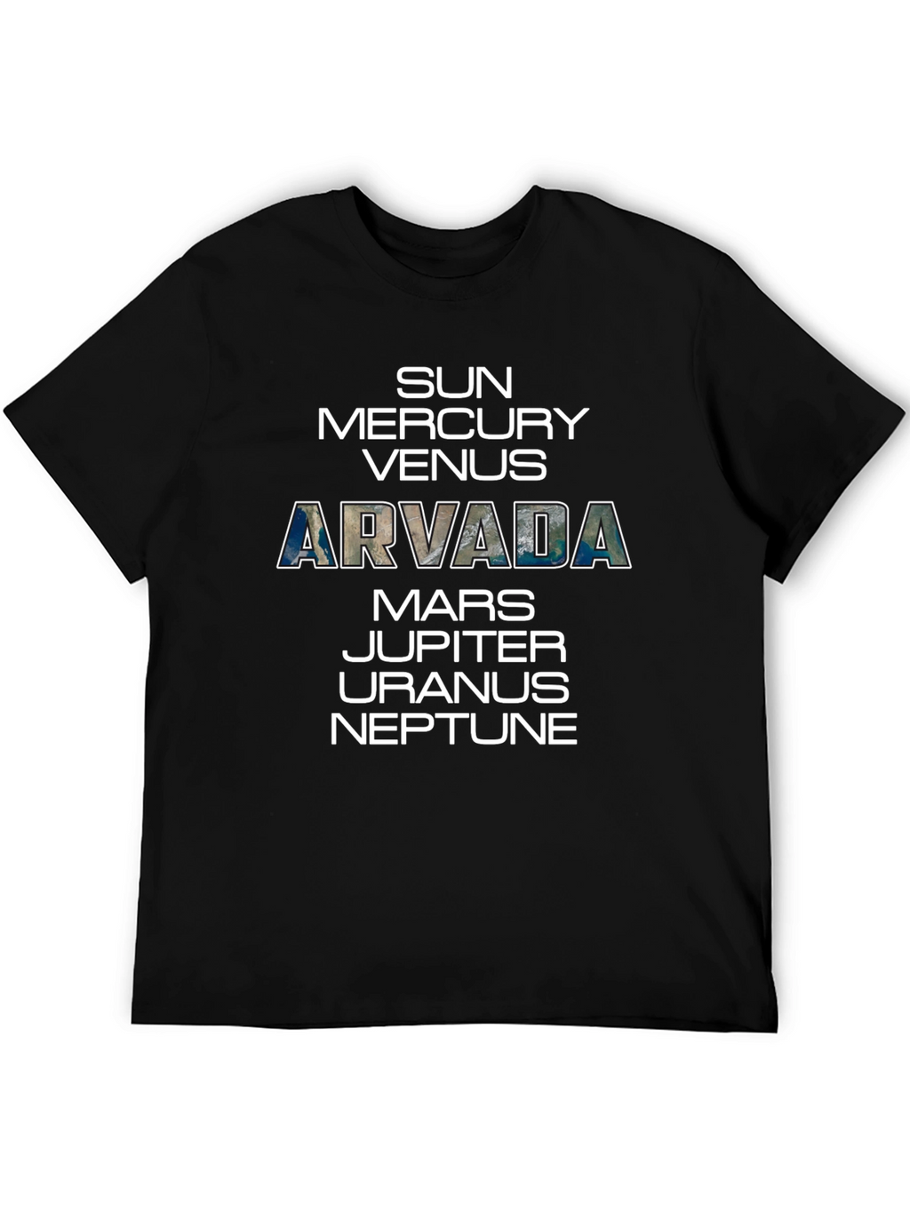 Arvada Planets T-Shirt - Space Science Tee