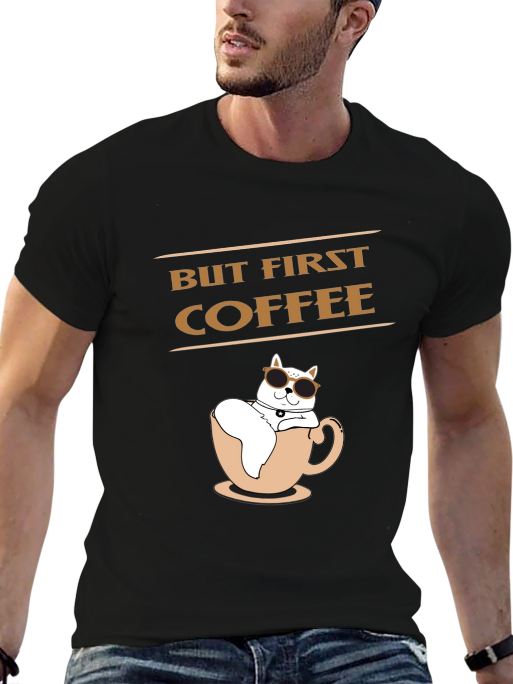 But First Coffee T-Shirt | Cat Lover Tee