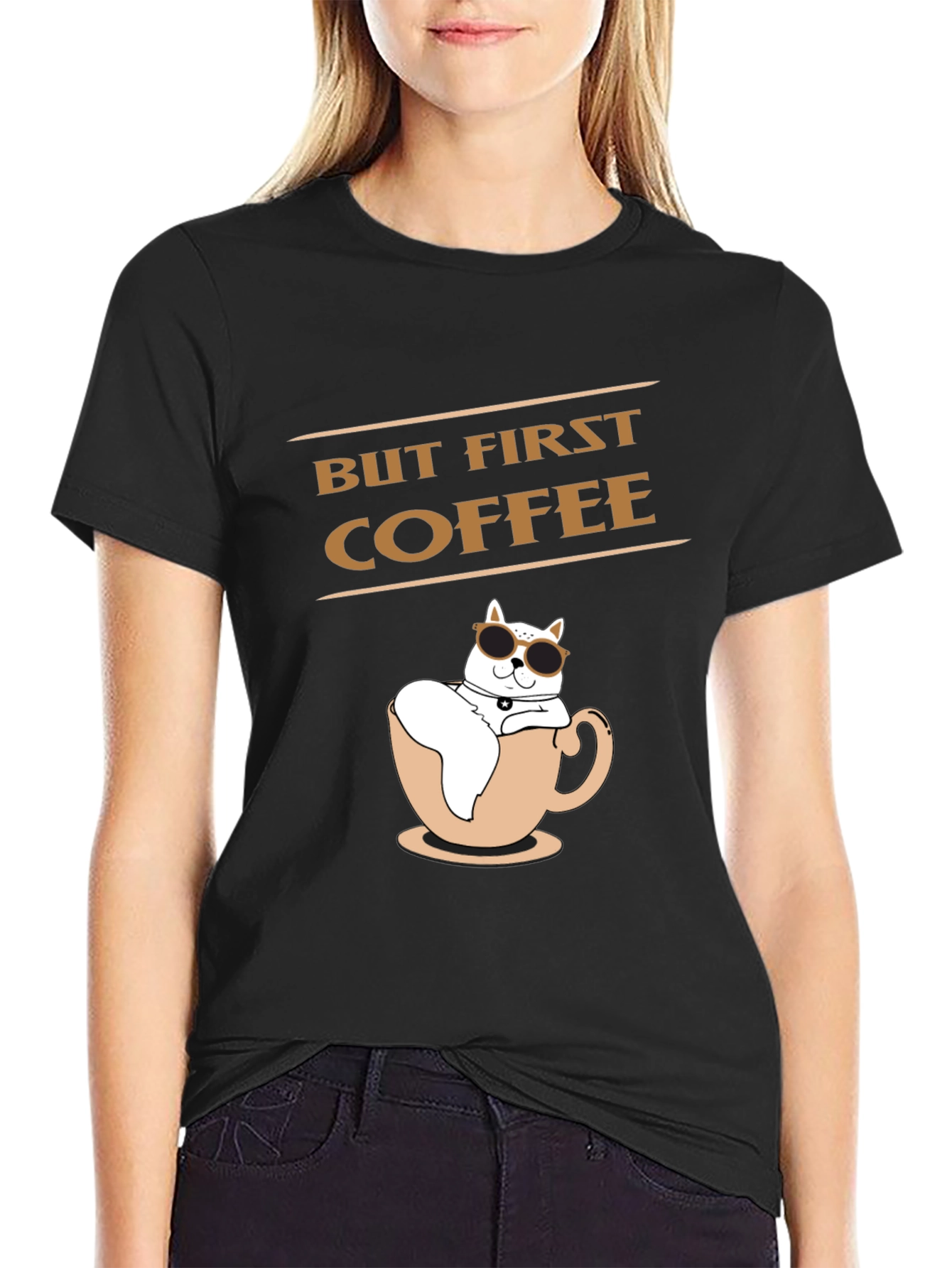 But First Coffee T-Shirt | Cat Lover Tee