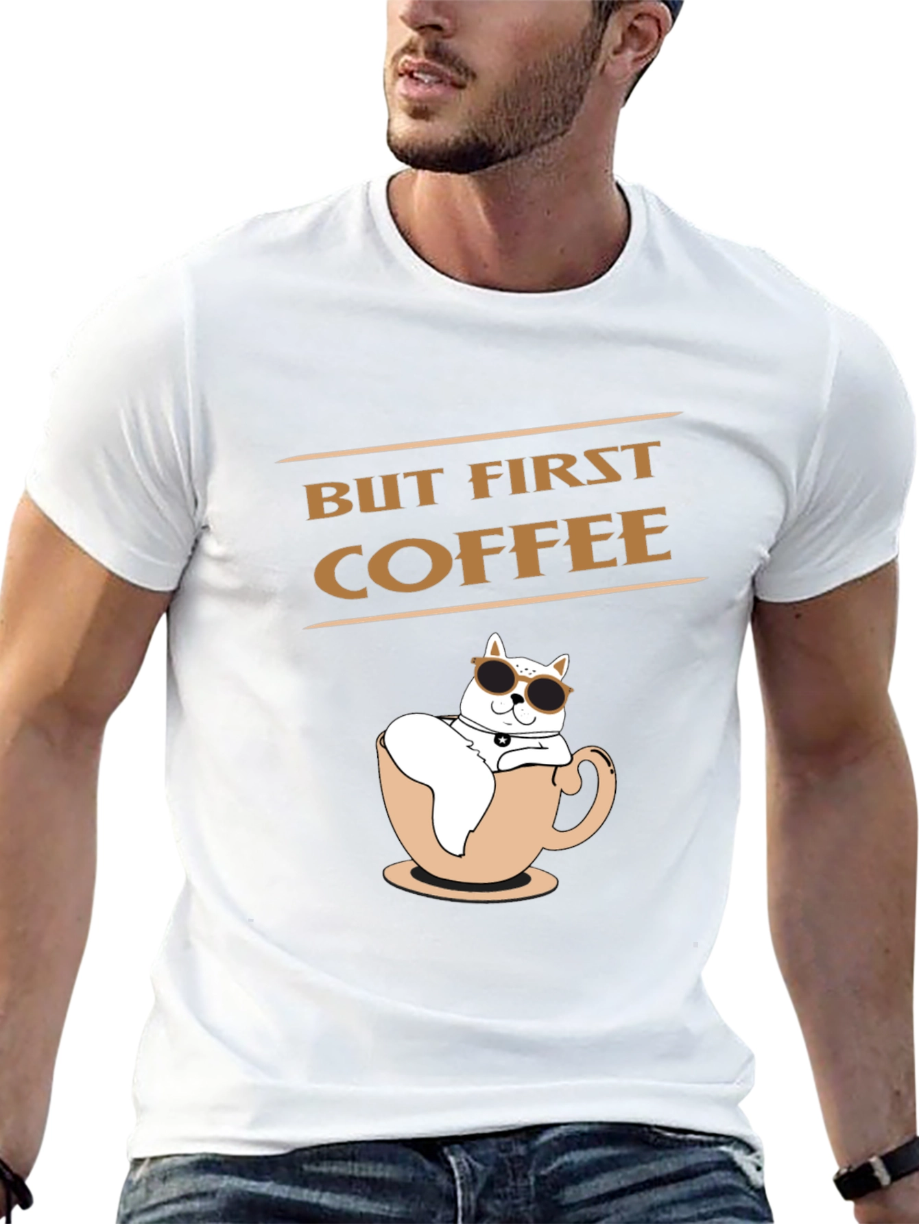 But First Coffee T-Shirt | Cat Lover Tee