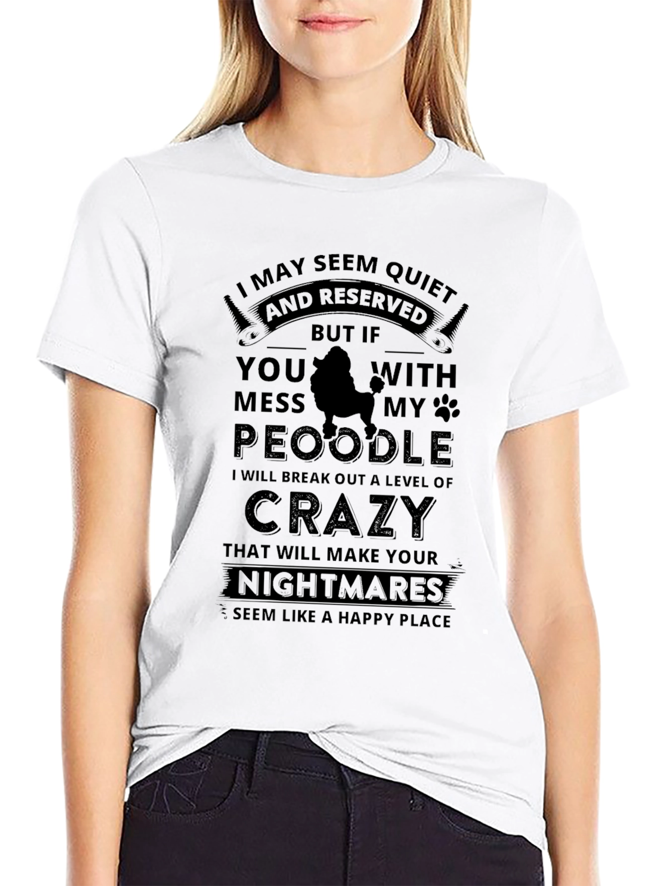 Quiet & Reserved Poodle Lover T-Shirt