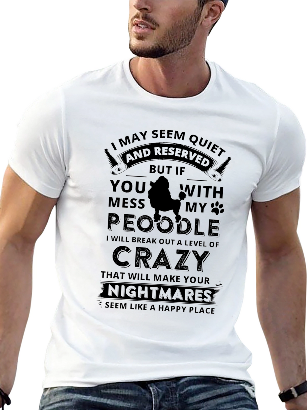 Quiet & Reserved Poodle Lover T-Shirt