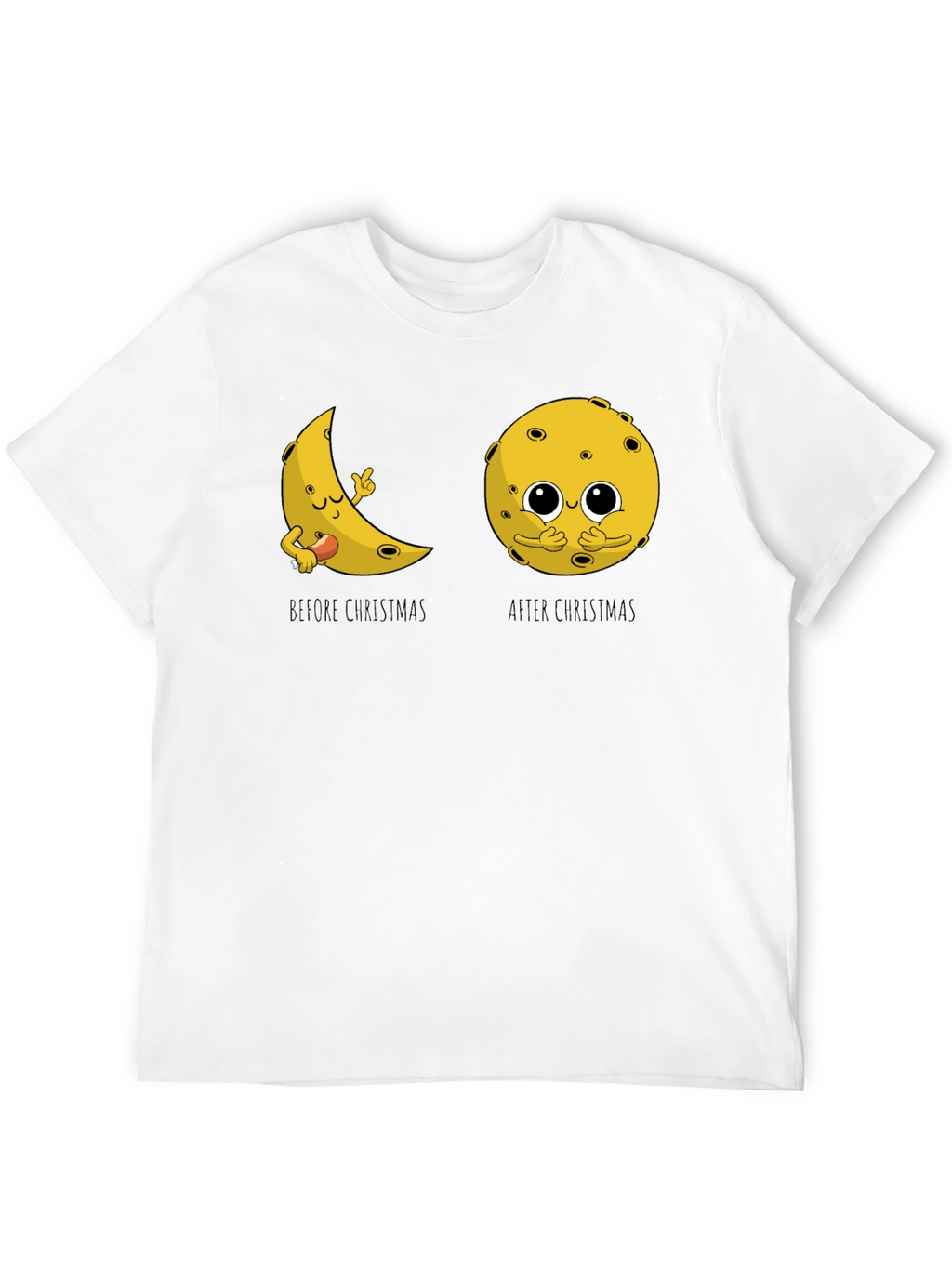 Funny Christmas Moon Graphic Tee