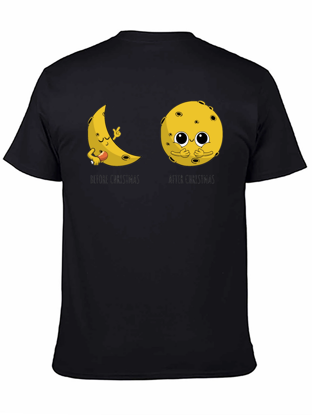Funny Christmas Moon Graphic Tee