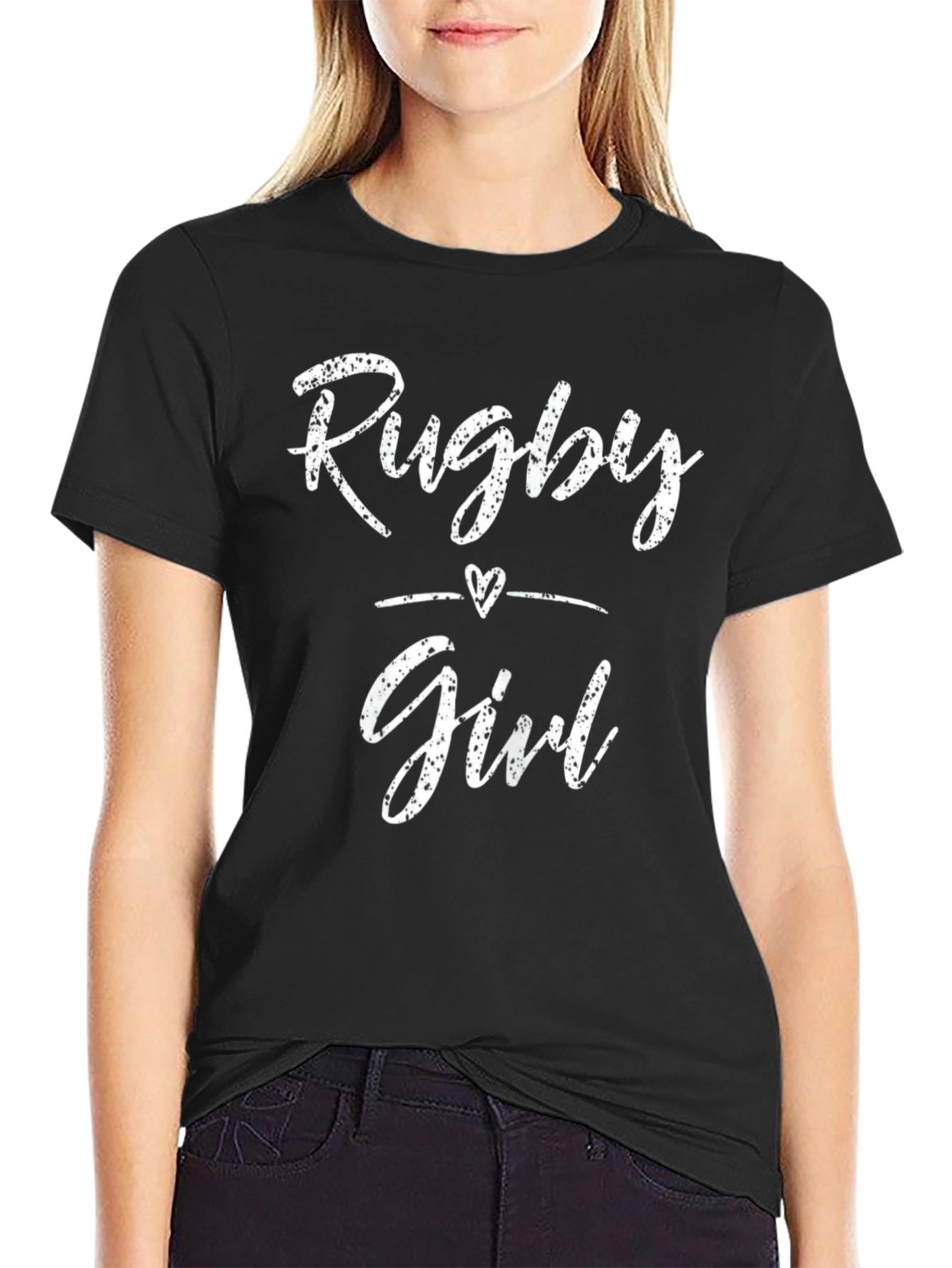 Rugby Girl Black T-Shirt
