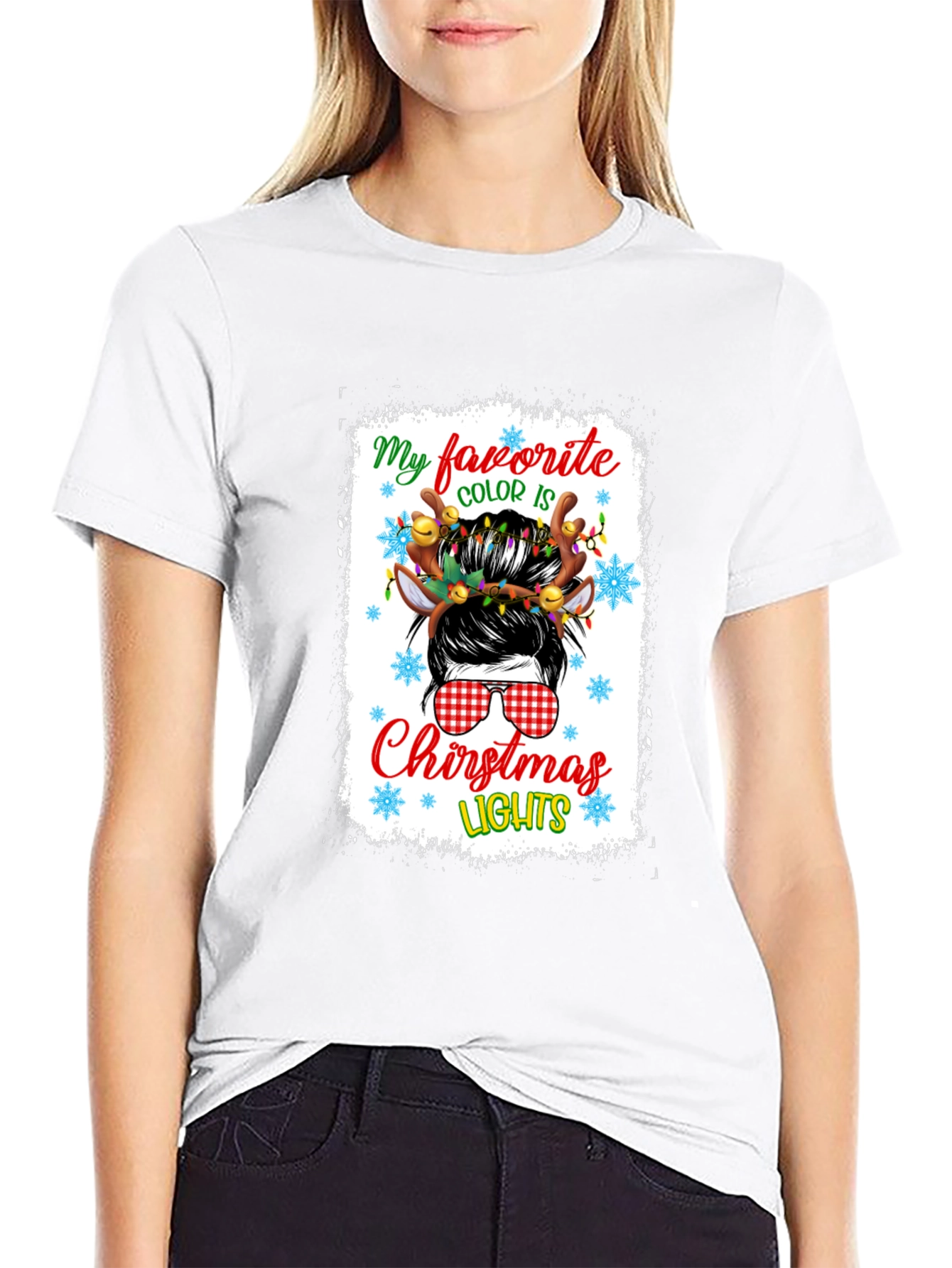 Festive Christmas Lights T-Shirt
