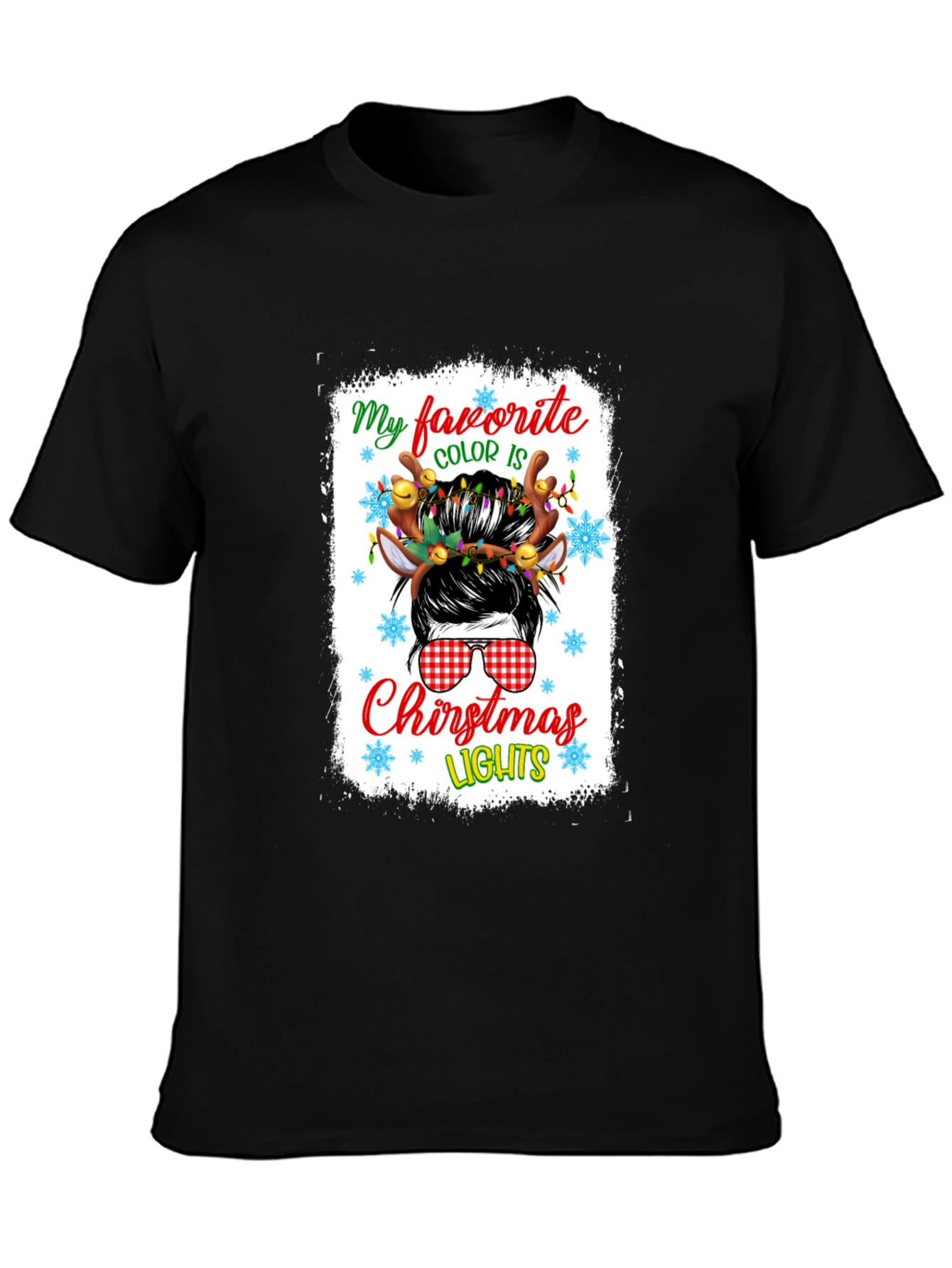 Festive Christmas Lights T-Shirt