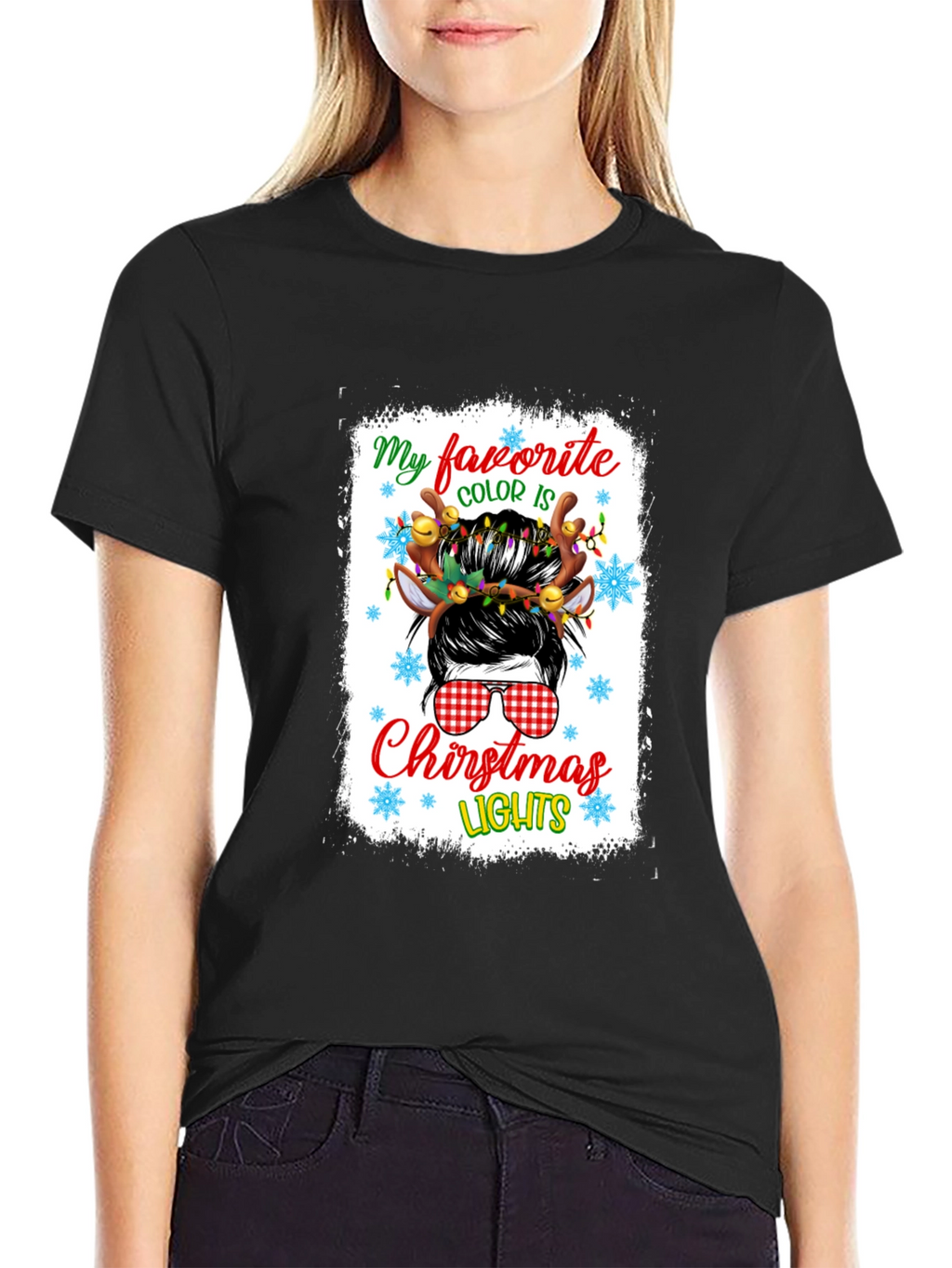 Festive Christmas Lights T-Shirt