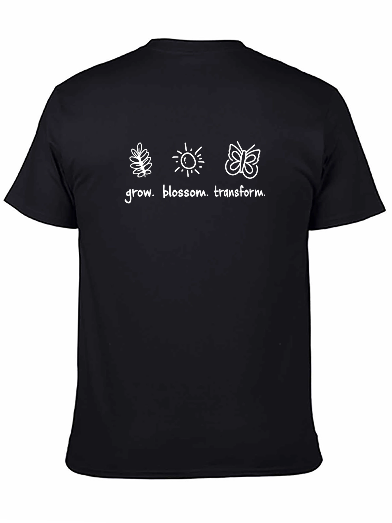 Grow Blossom Transform Graphic Tee - Black