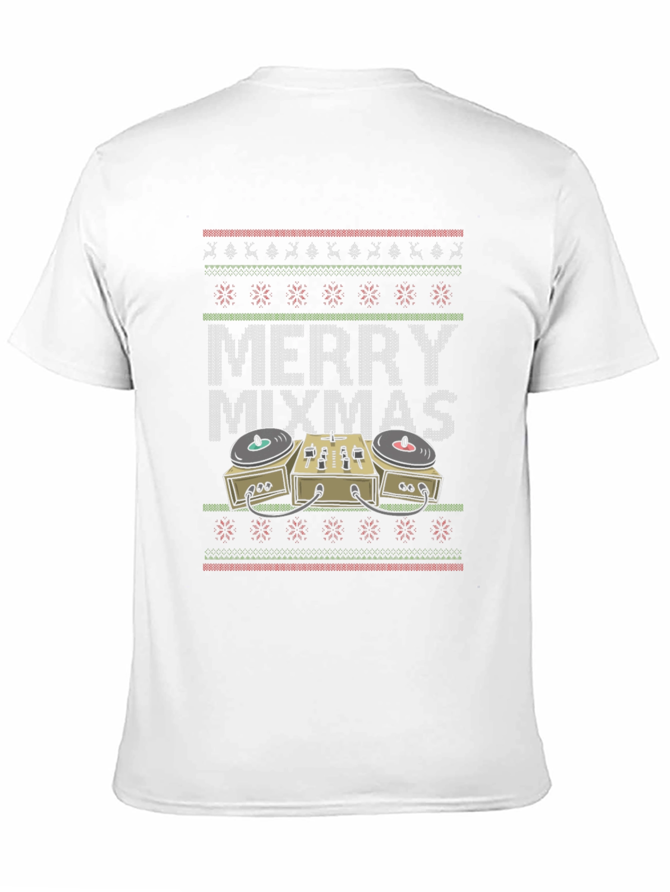 Merry Mixmas DJ Ugly Christmas Sweater T-Shirt