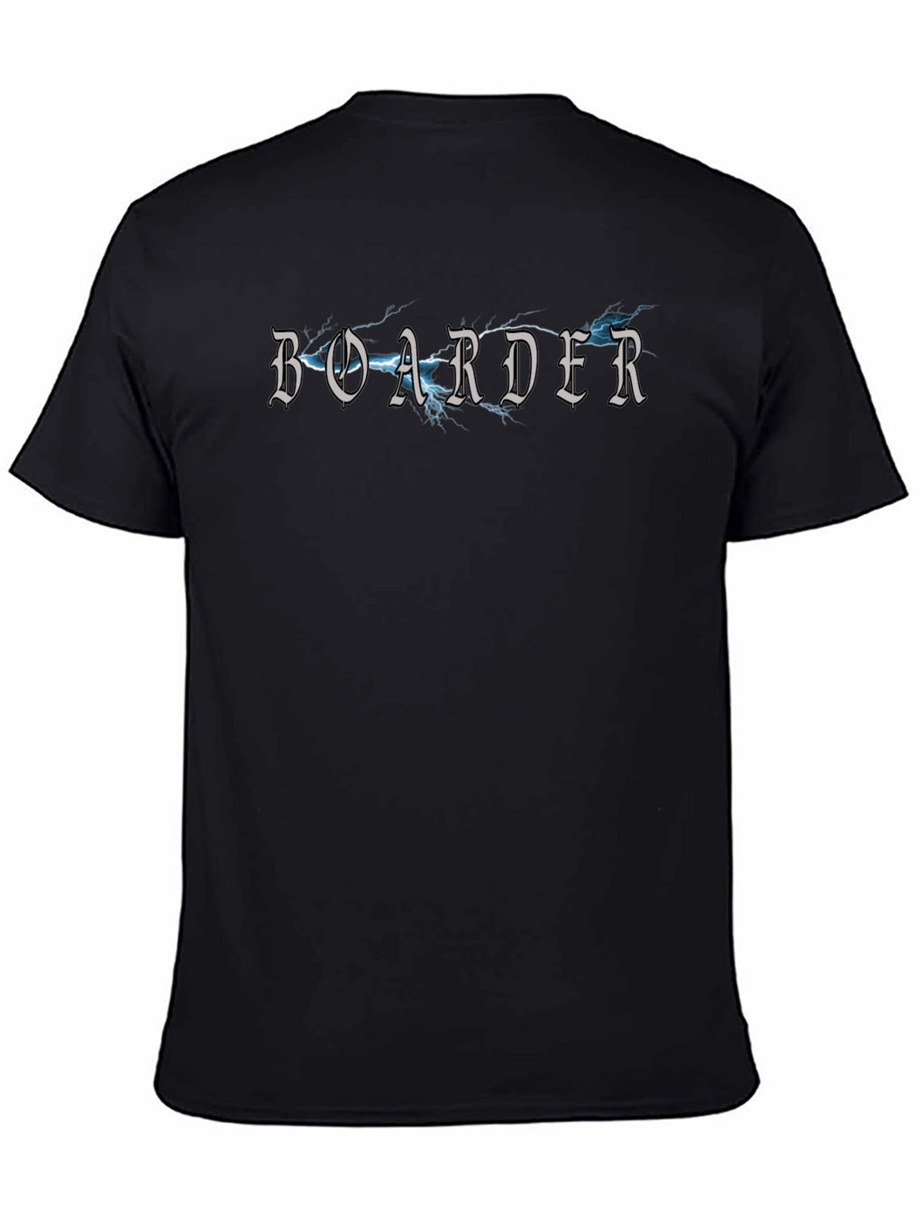 Boarder Lightning Strike T-Shirt - Black