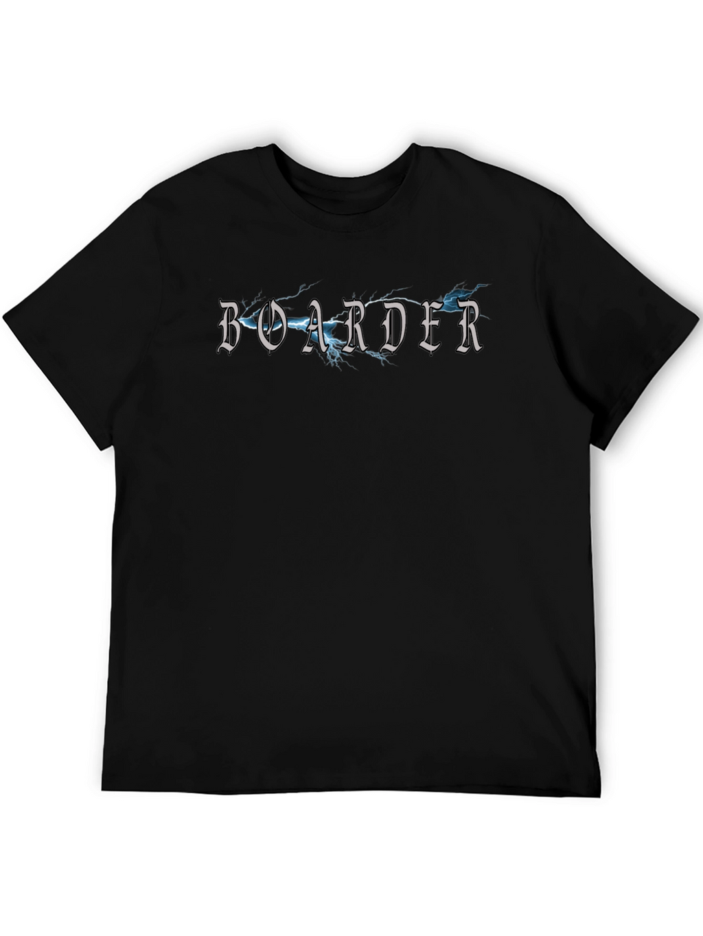 Boarder Lightning Strike T-Shirt - Black