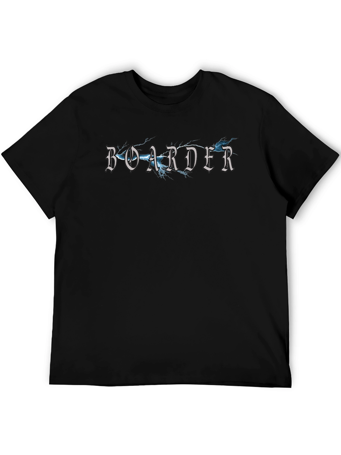 Boarder Lightning Strike T-Shirt - Black