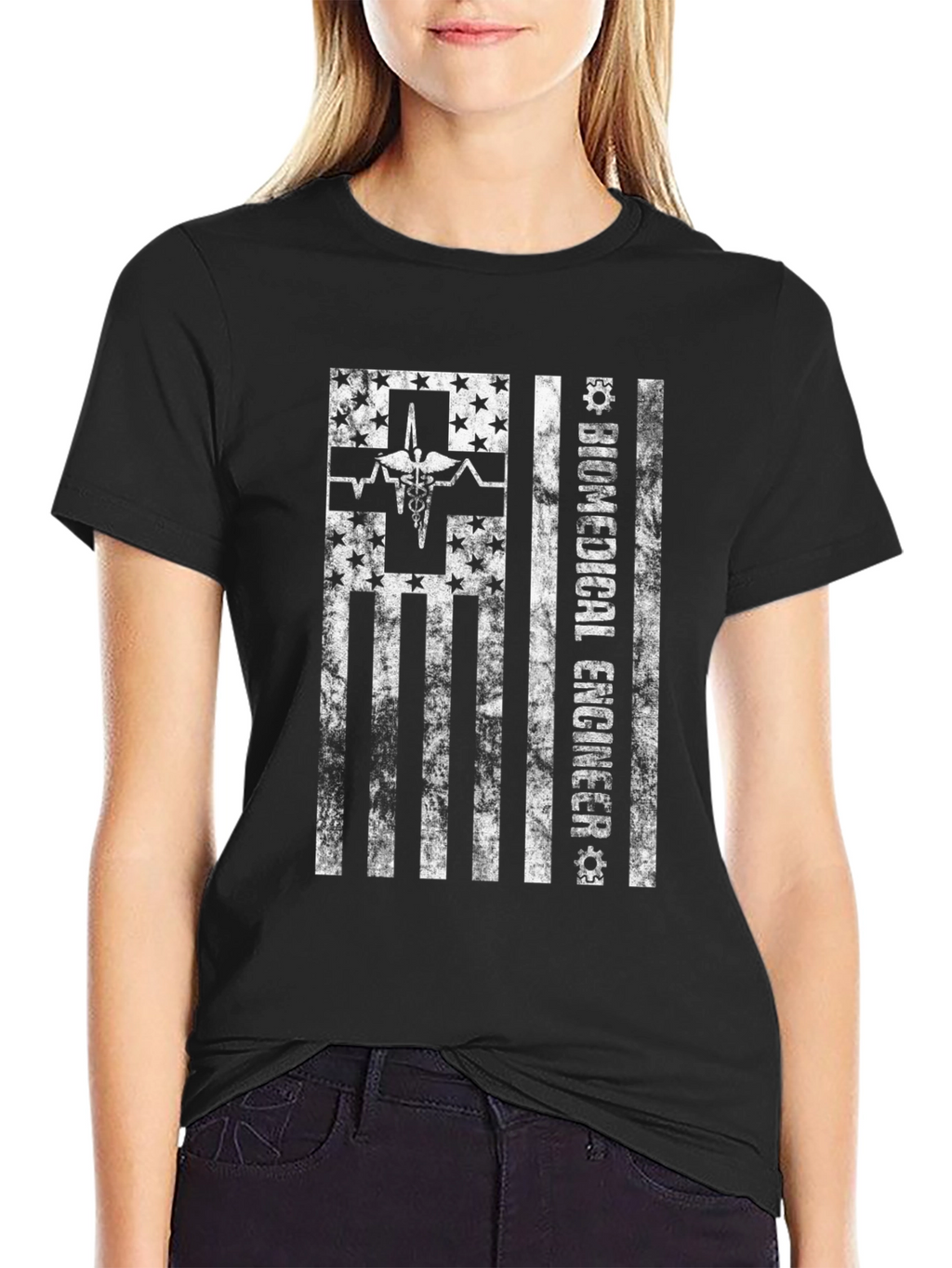 Biomedical Engineer American Flag T-Shirt