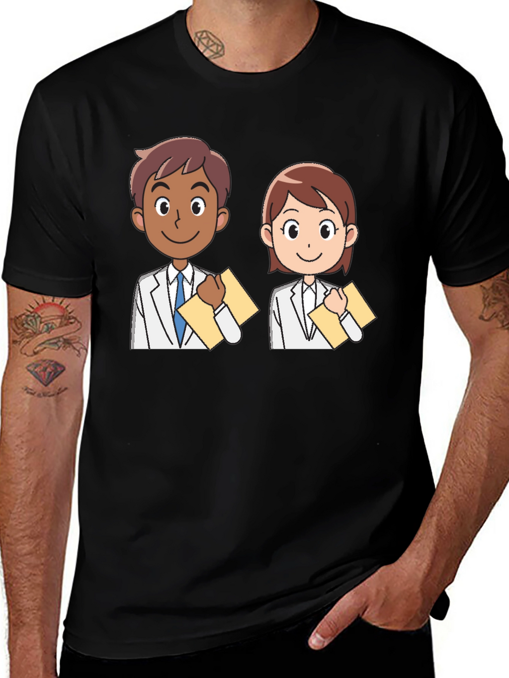 Doctors Cartoon Graphic T-Shirt
