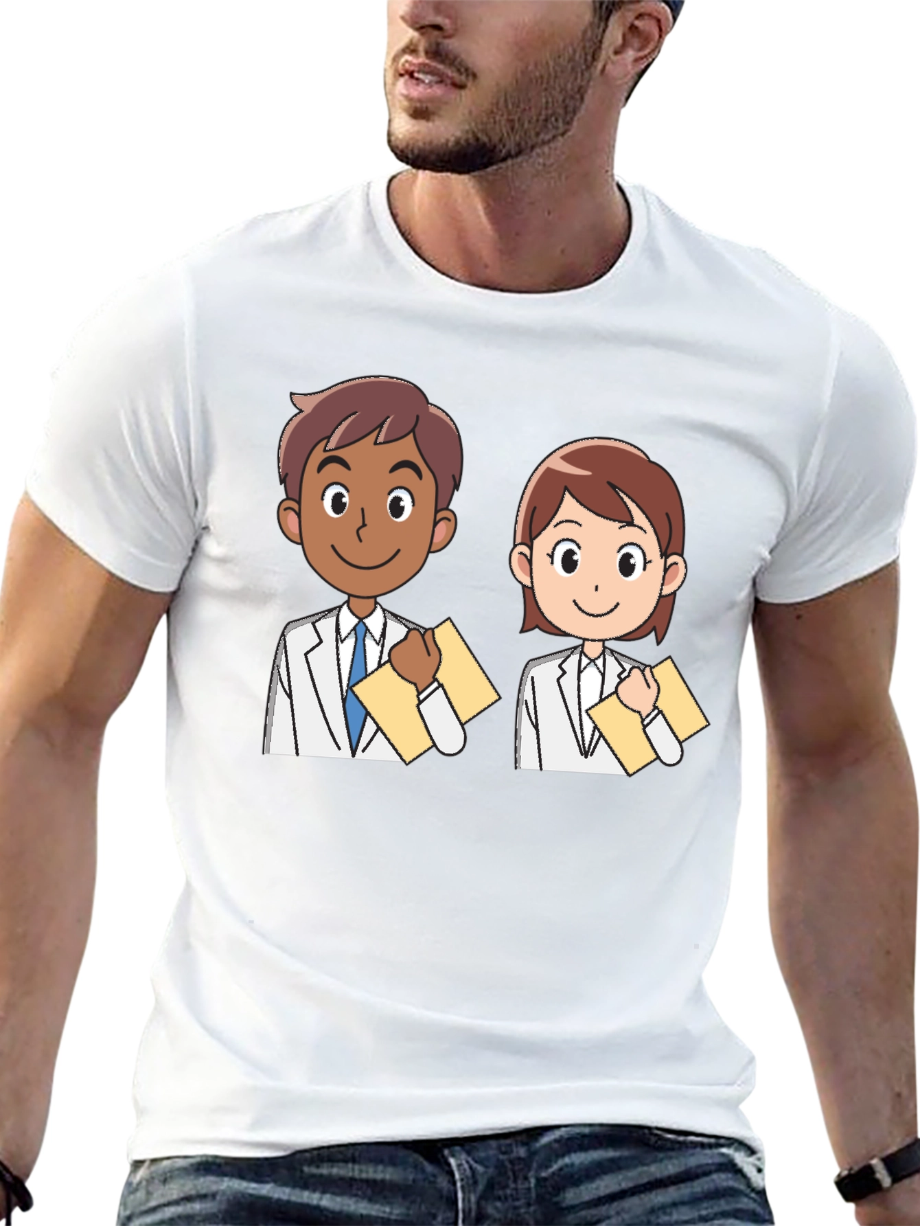 Doctors Cartoon Graphic T-Shirt