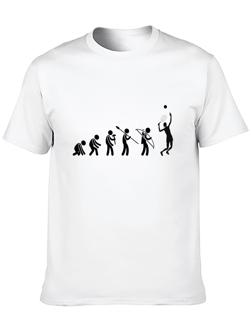 Evolution of Man Black Graphic T-Shirt