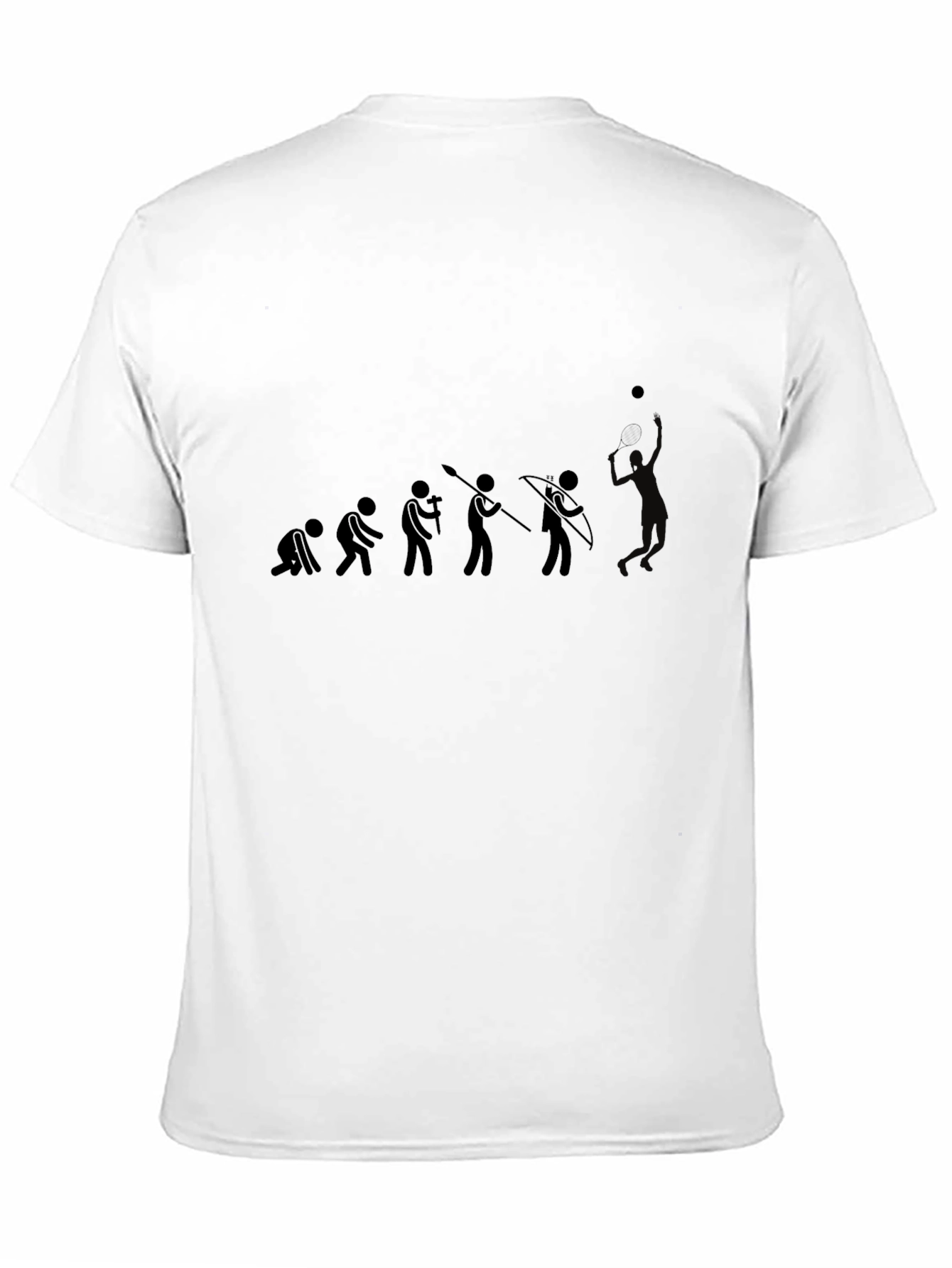 Evolution of Man Black Graphic T-Shirt