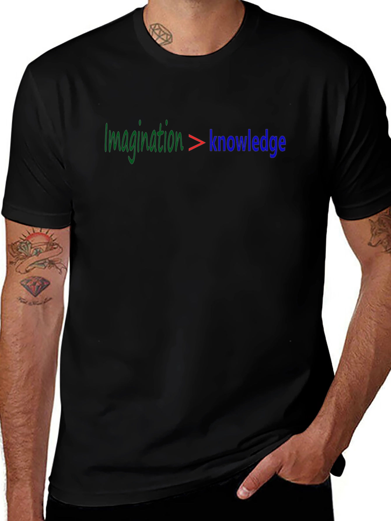 Imagination Over Knowledge Graphic T-Shirt