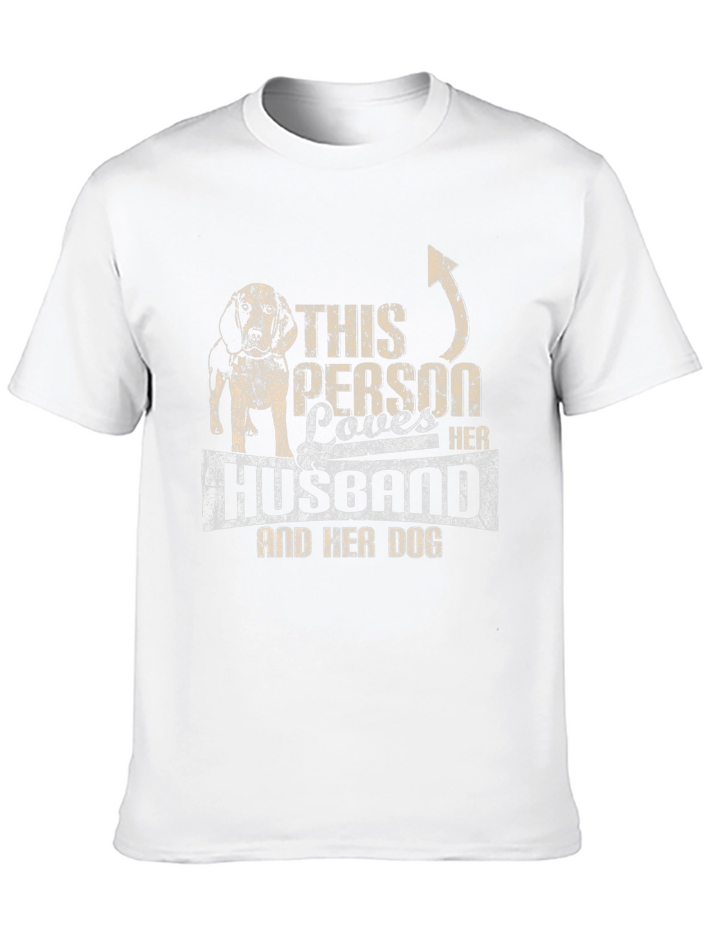 This Person Loves Her Husband and Dog T-Shirt