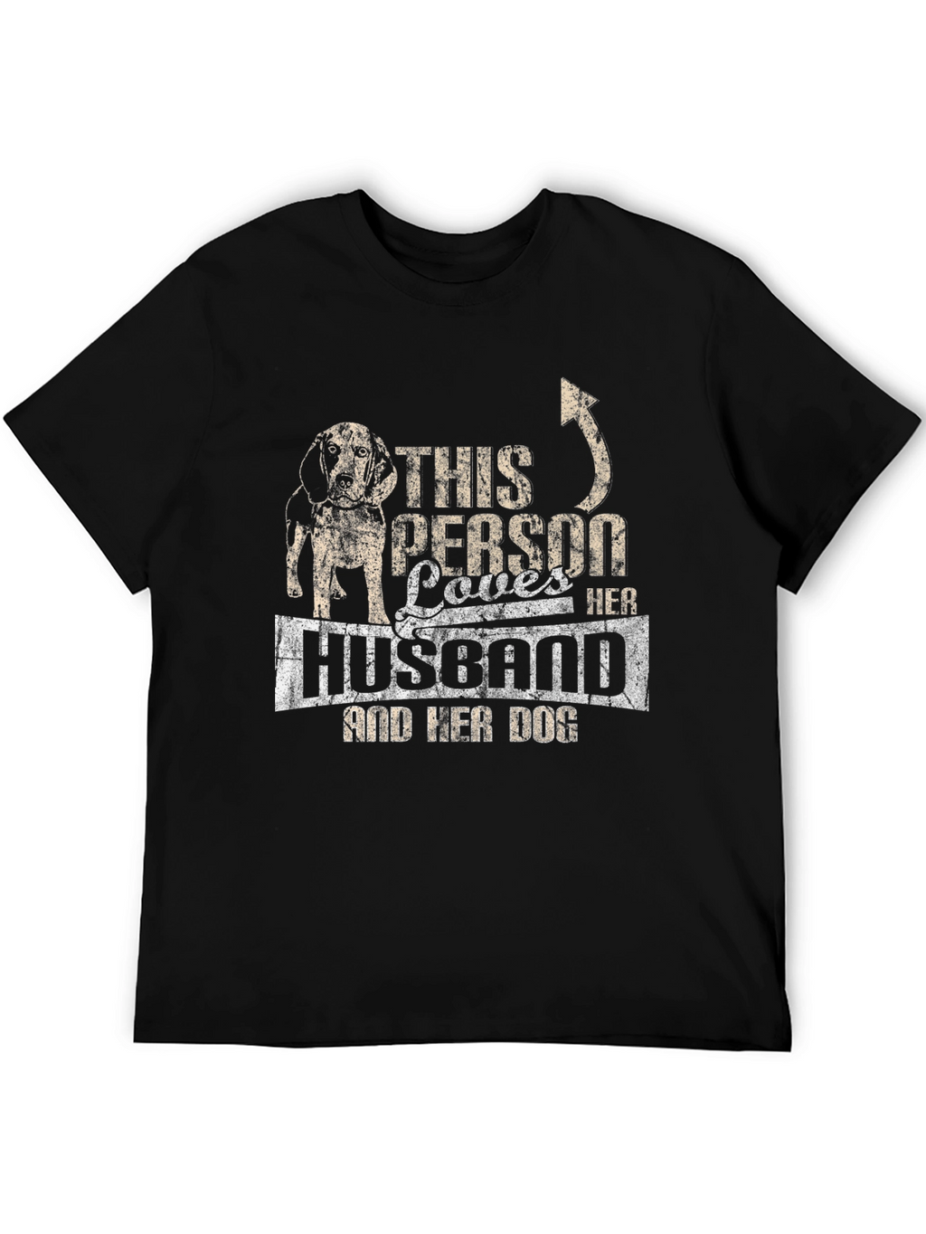 This Person Loves Her Husband and Dog T-Shirt