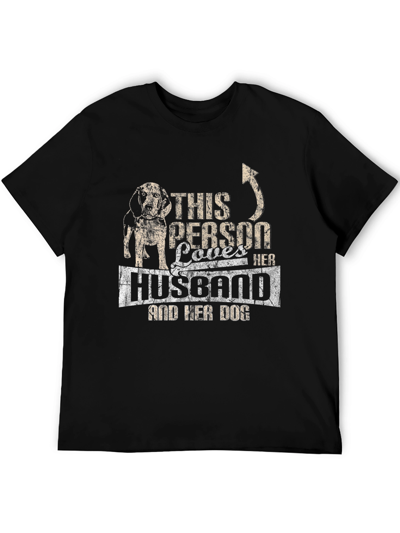 This Person Loves Her Husband and Dog T-Shirt