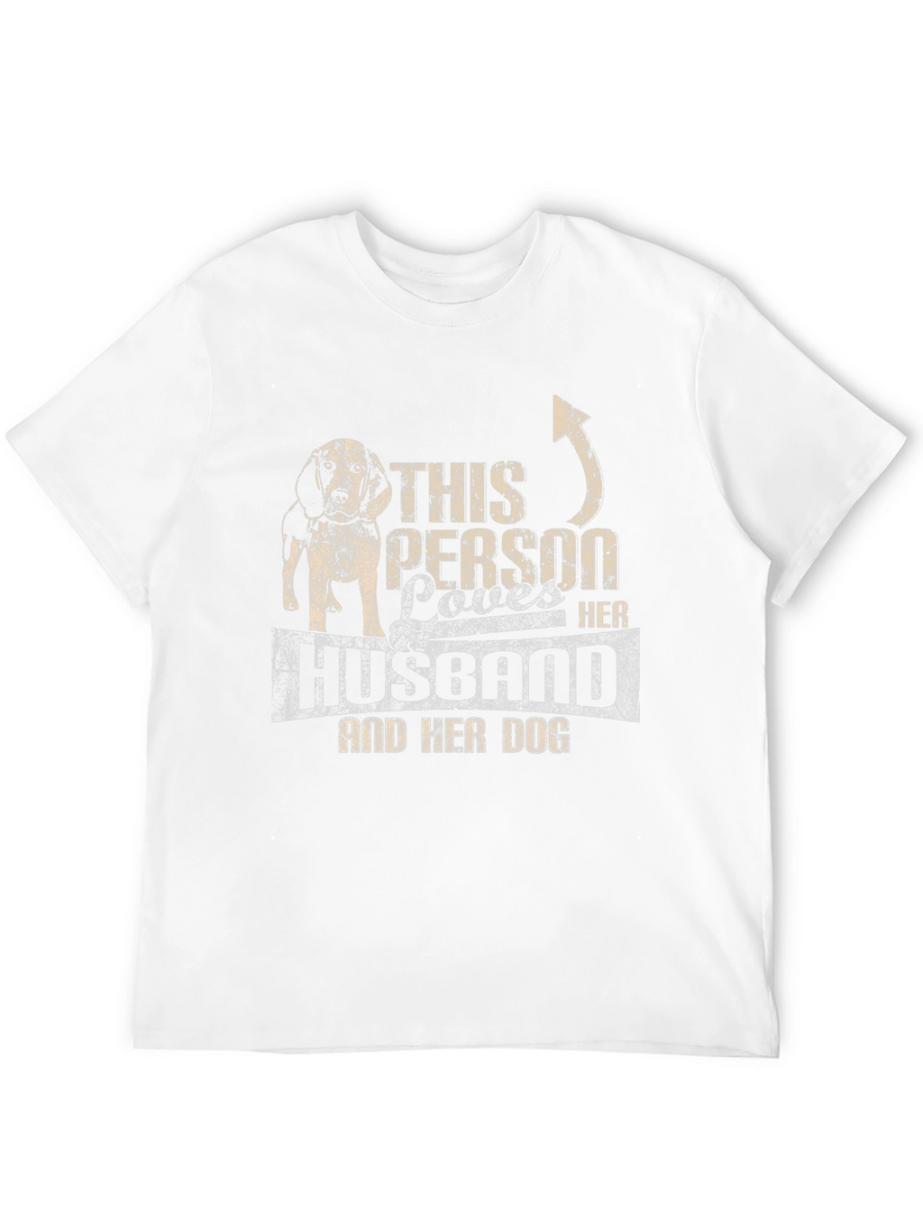 This Person Loves Her Husband and Dog T-Shirt