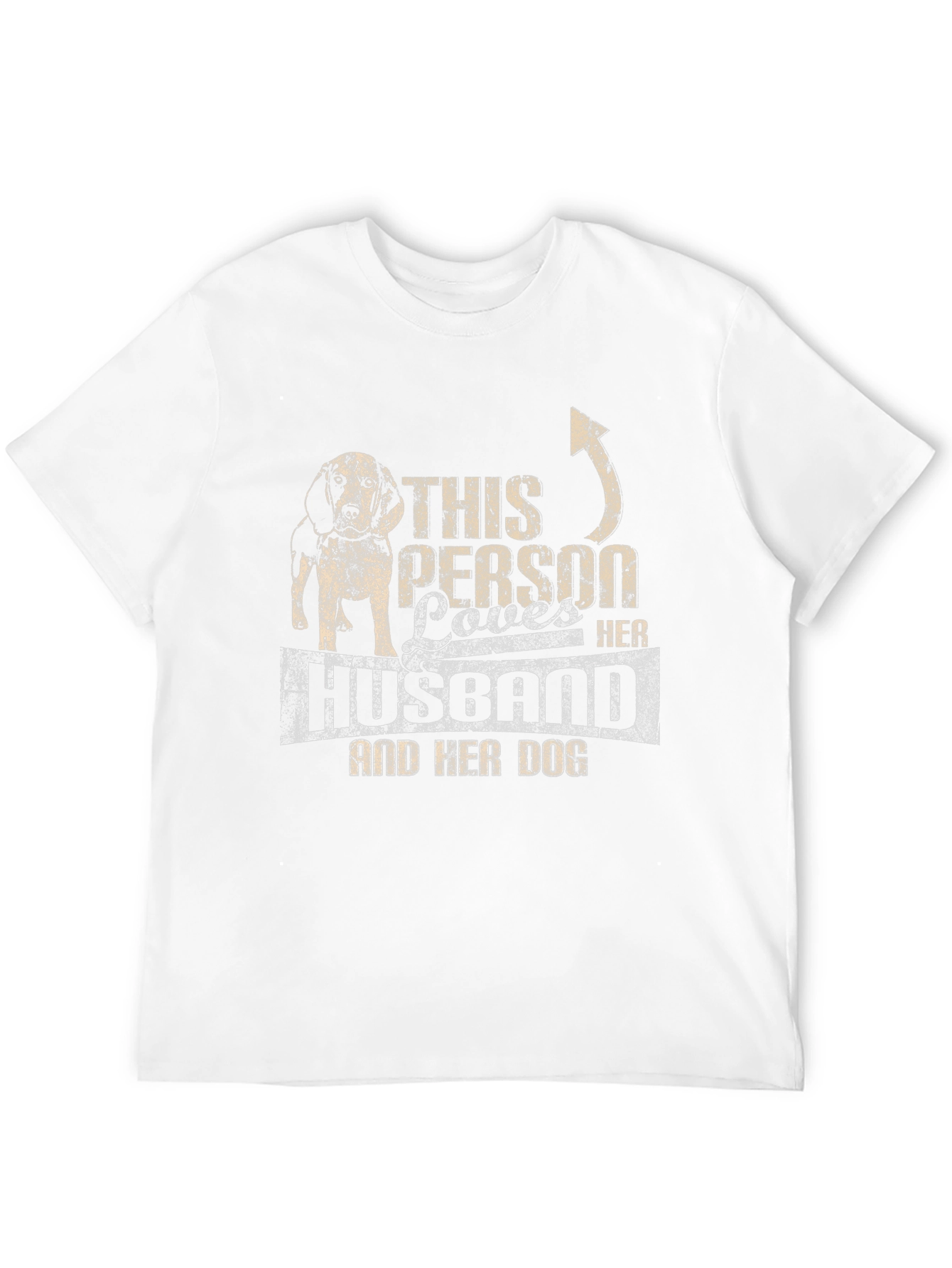 This Person Loves Her Husband and Dog T-Shirt