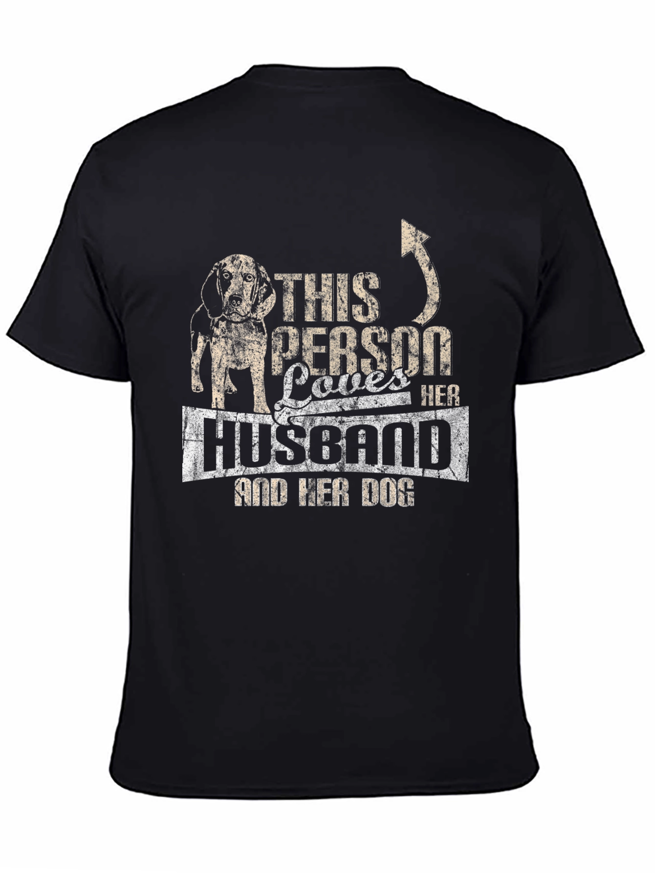 This Person Loves Her Husband and Dog T-Shirt