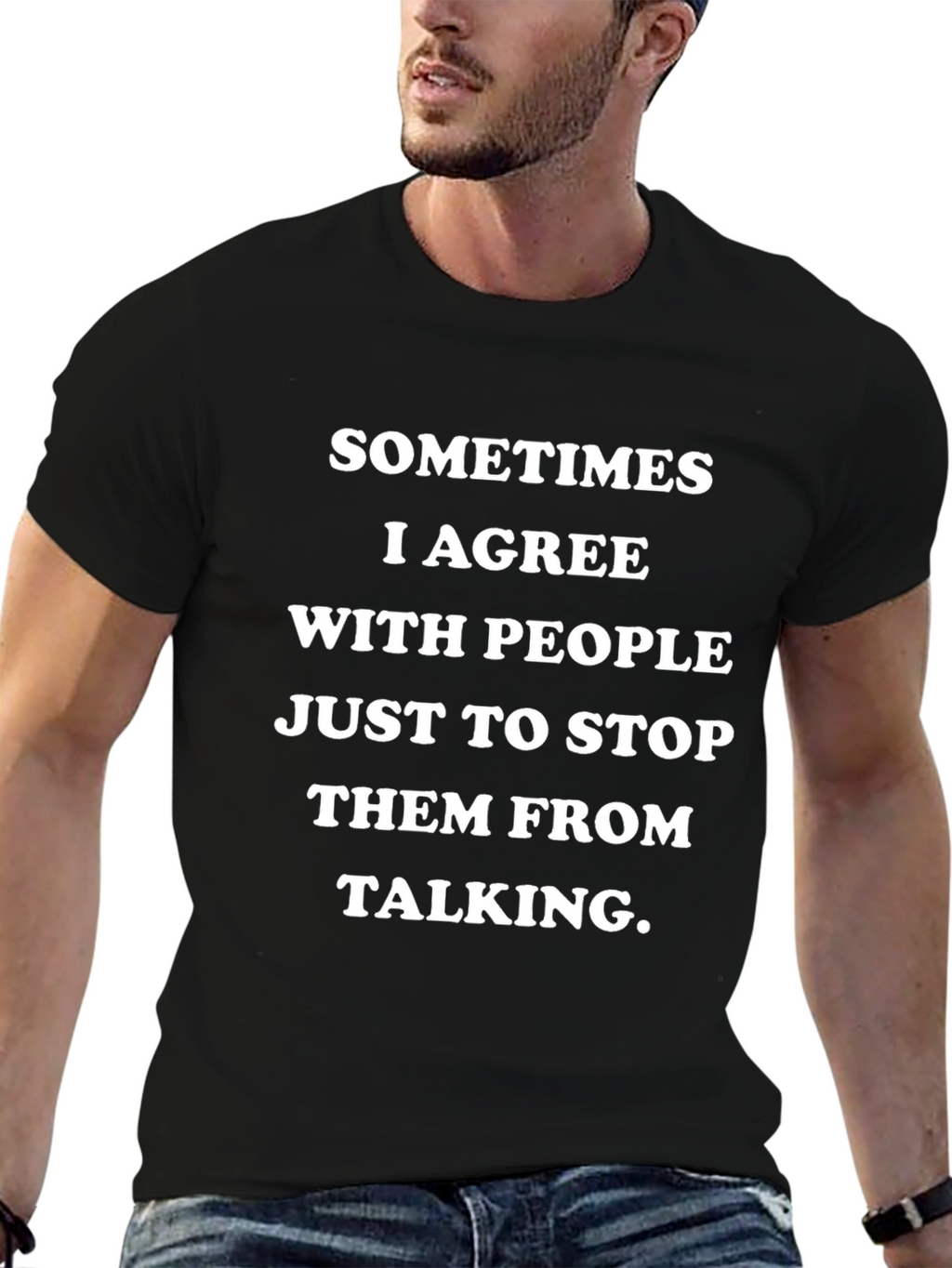 Funny Sometimes I Agree Graphic Tee