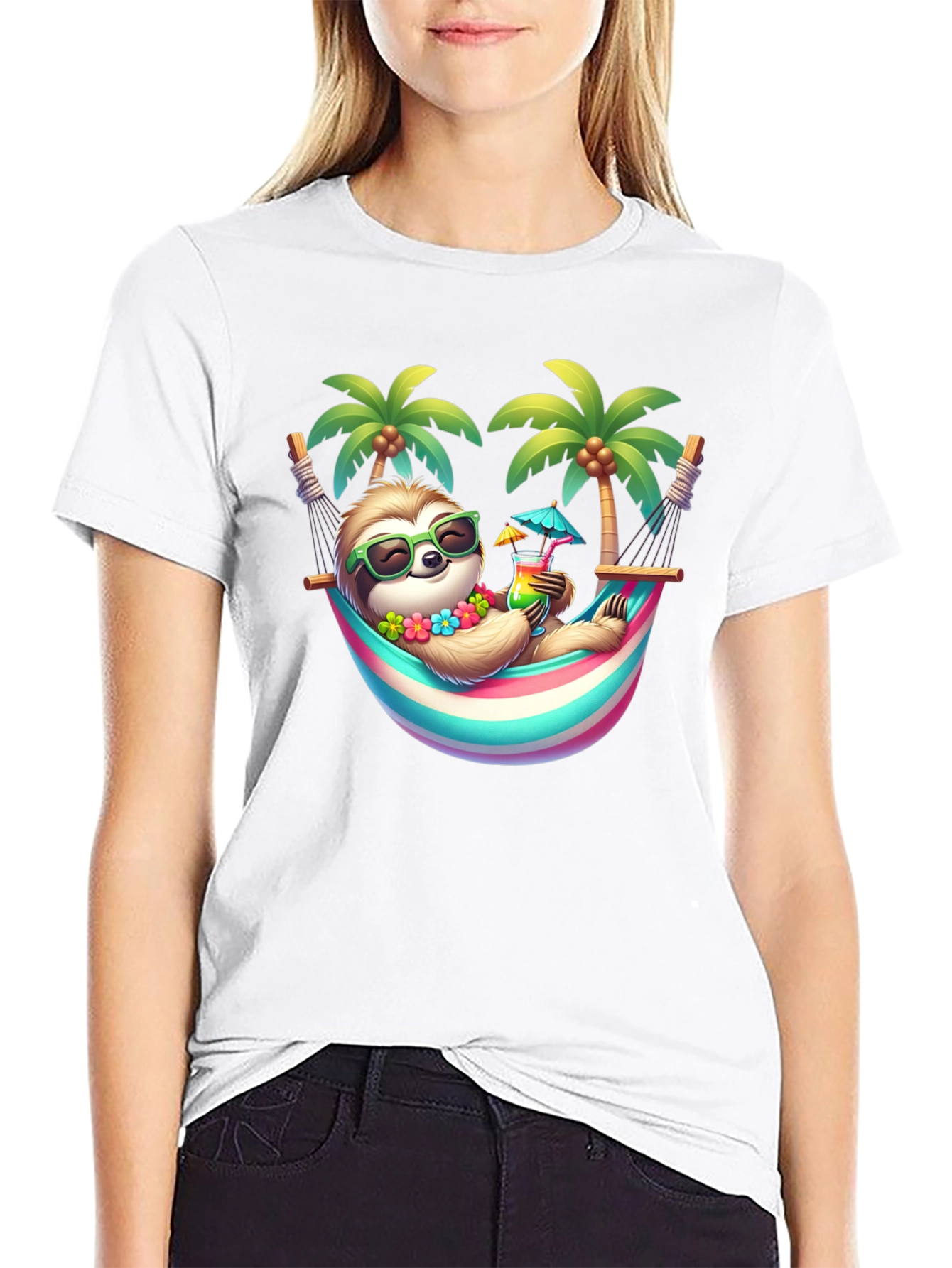 Relaxing Sloth Graphic Tee