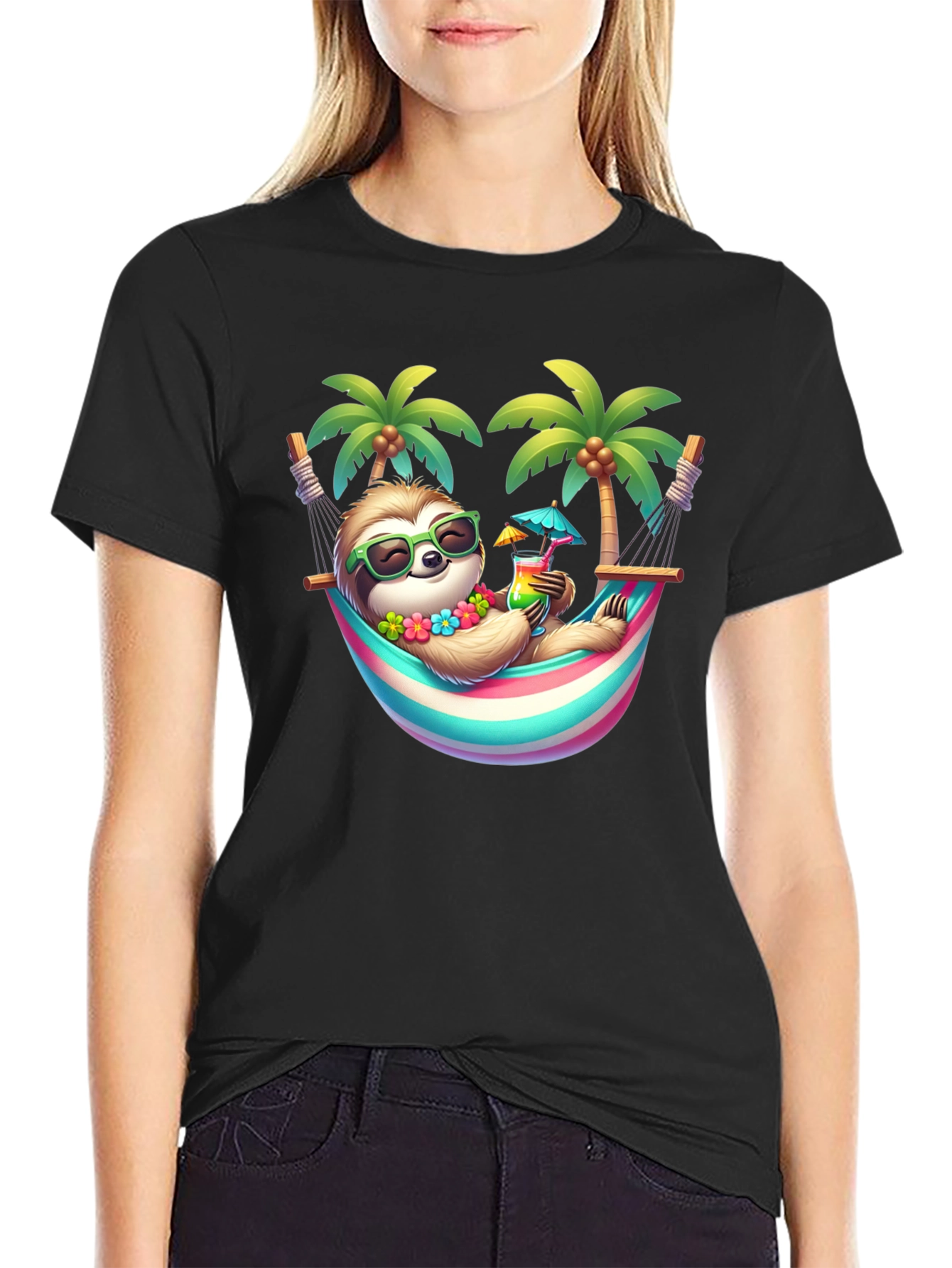 Relaxing Sloth Graphic Tee
