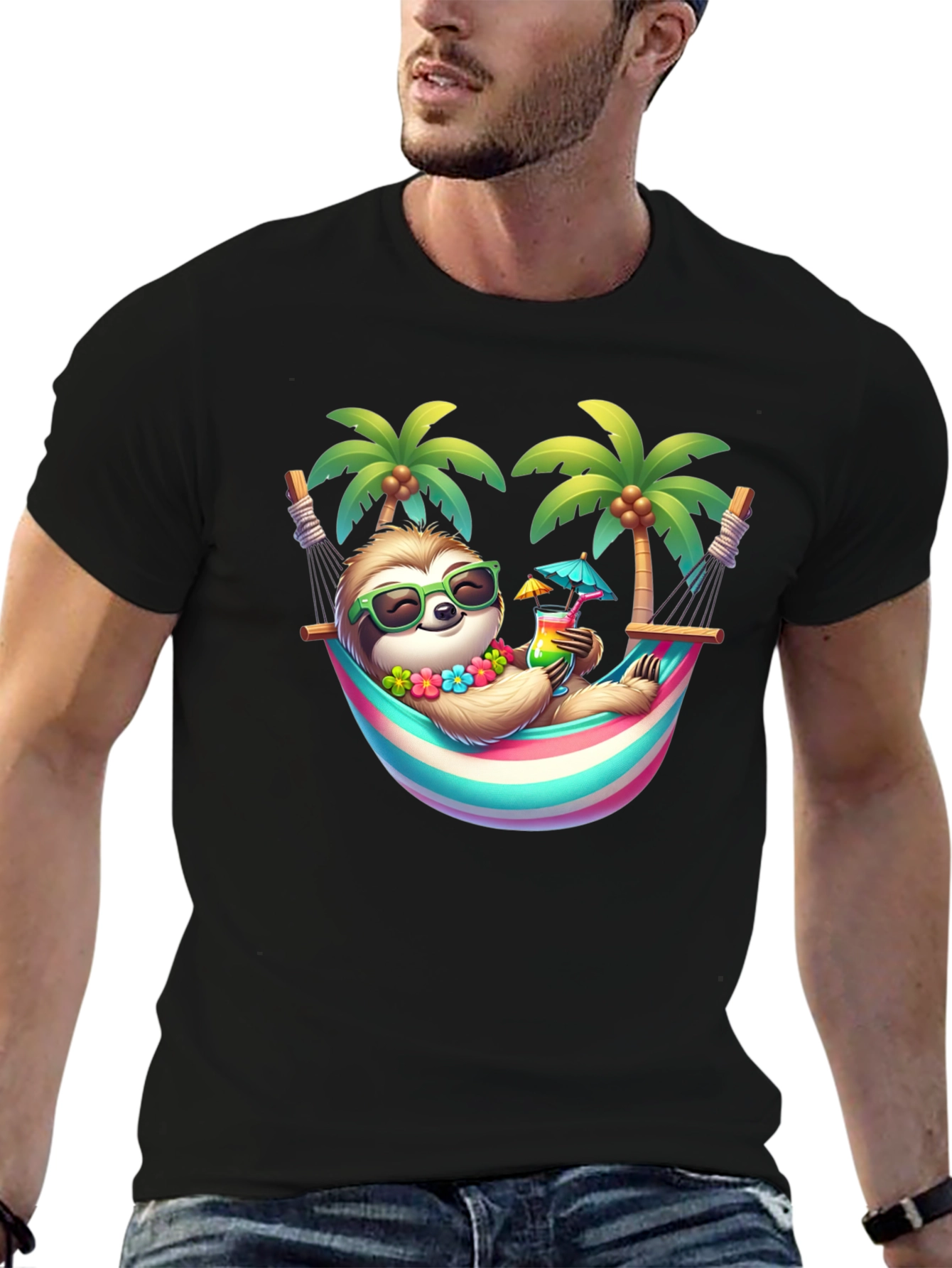 Relaxing Sloth Graphic Tee