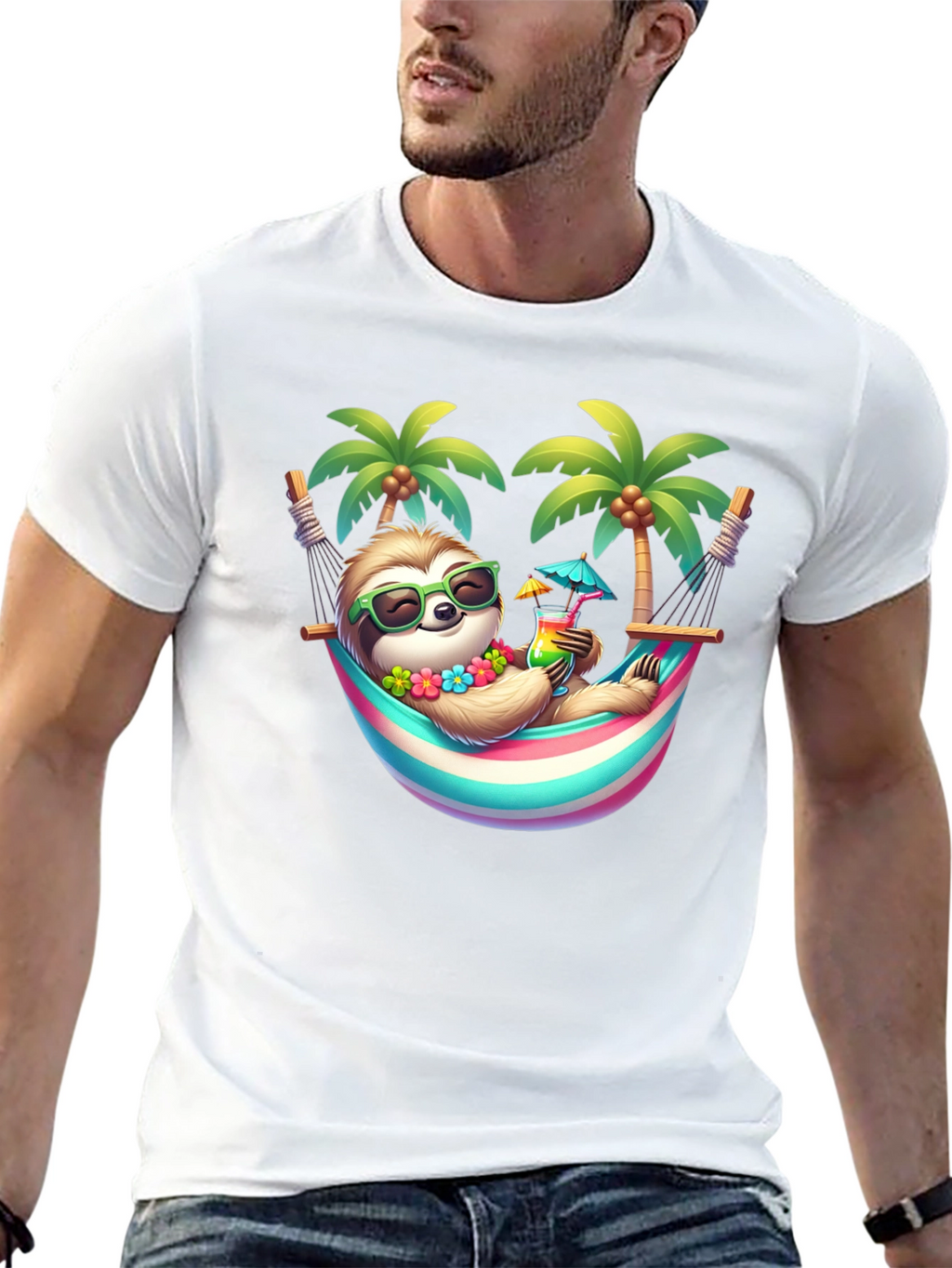 Relaxing Sloth Graphic Tee