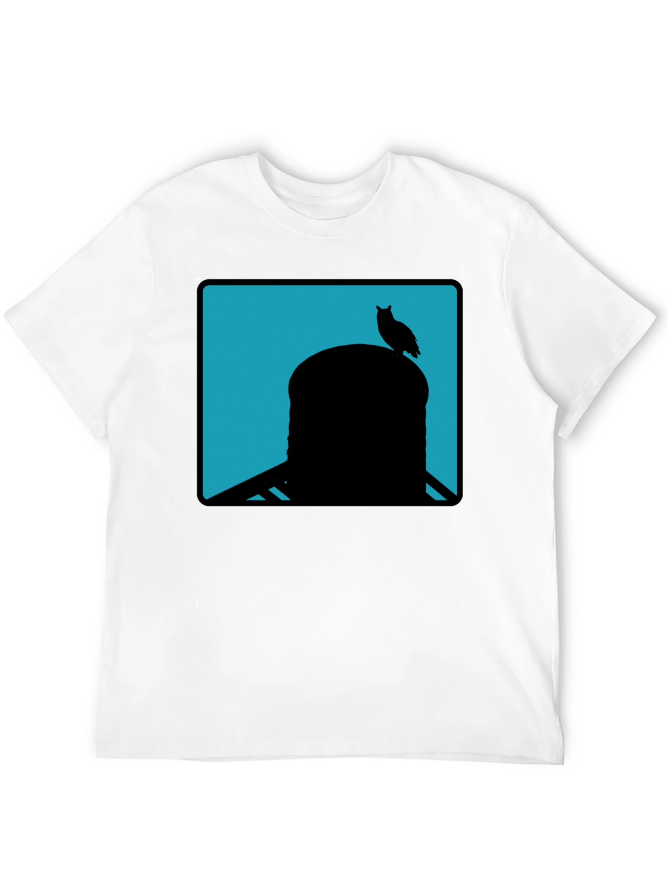 Owl Silhouette Tee - Cool Graphic Print Shirt