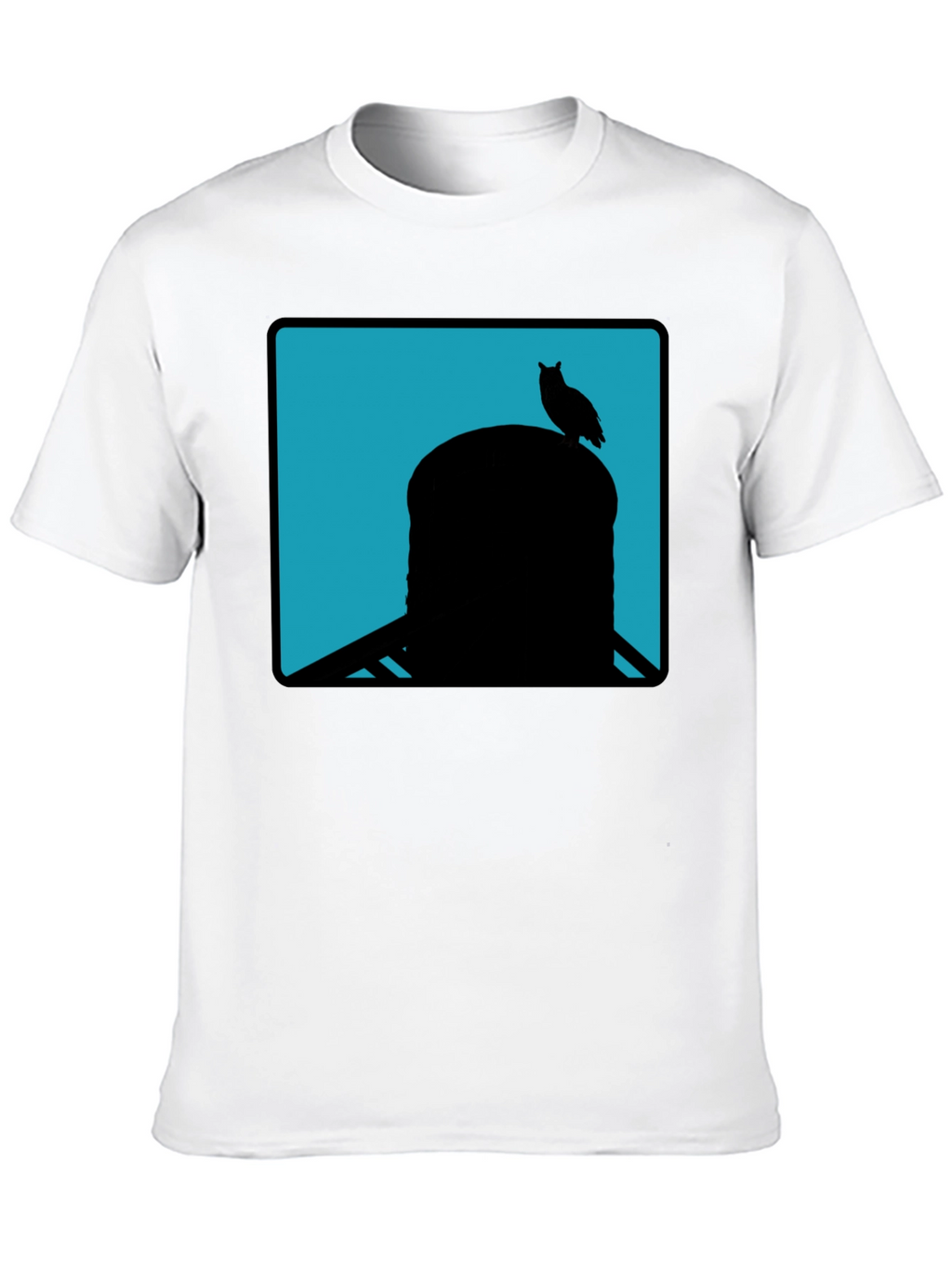 Owl Silhouette Tee - Cool Graphic Print Shirt