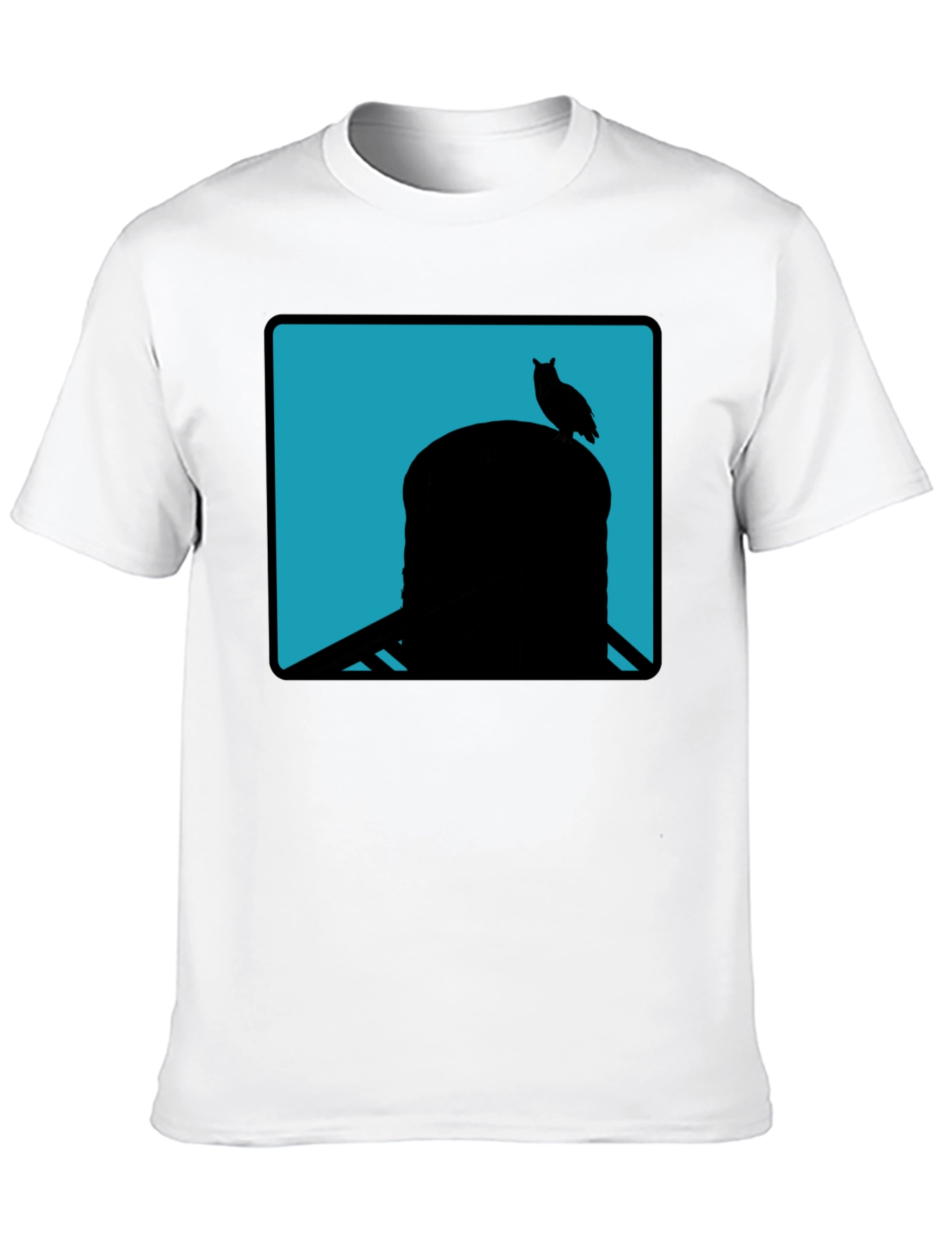 Owl Silhouette Tee - Cool Graphic Print Shirt
