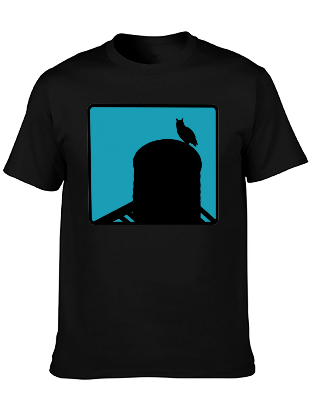 Owl Silhouette Tee - Cool Graphic Print Shirt