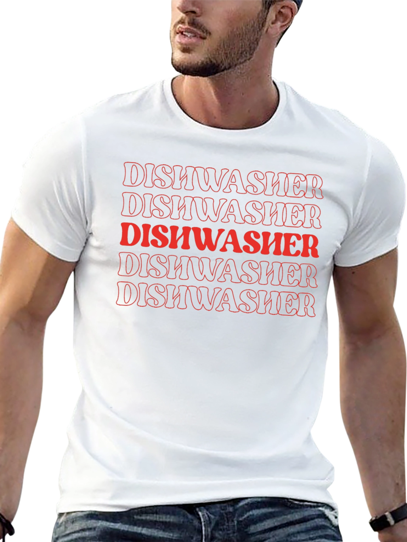 Dishwasher Graphic Tee - Bold Statement Shirt