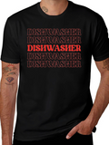 Dishwasher Graphic Tee - Bold Statement Shirt