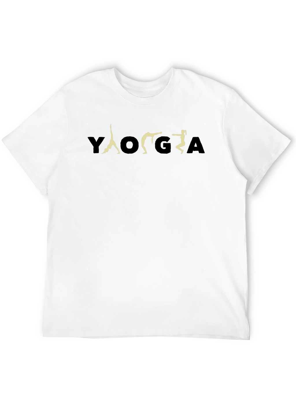 Yoga Poses Graphic Tee - Black