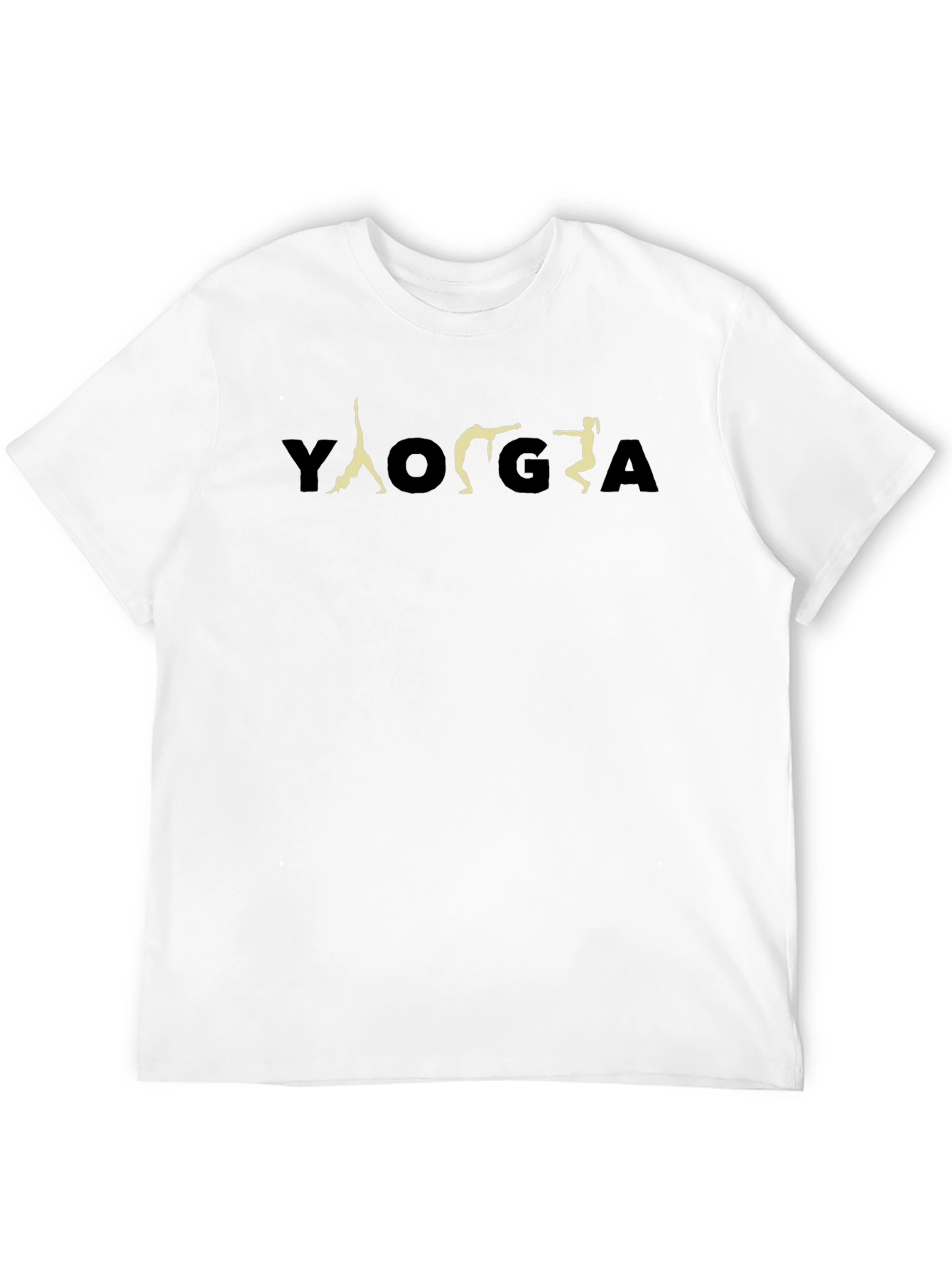 Yoga Poses Graphic Tee - Black