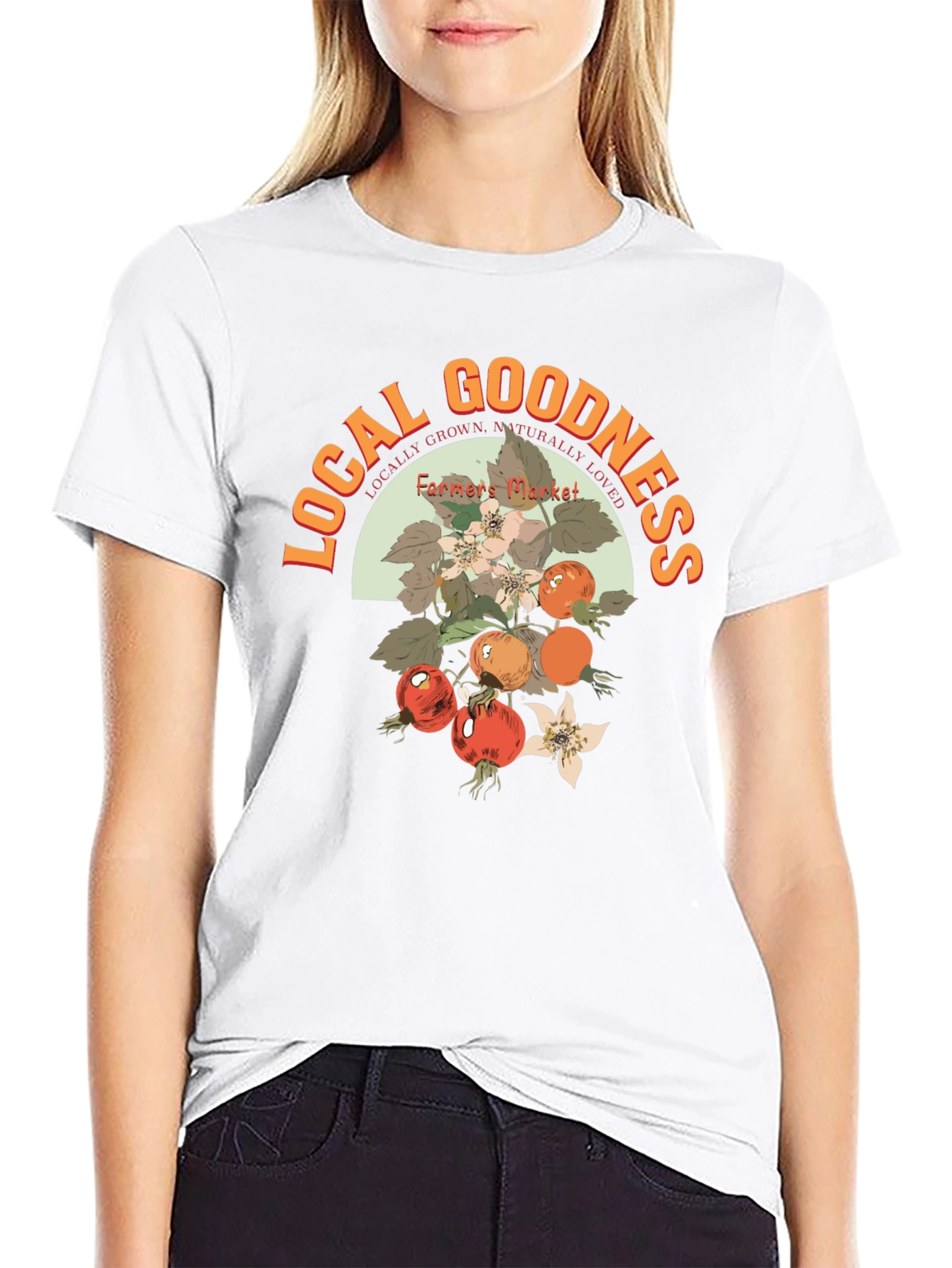 Local Goodness Farmers Market Graphic Tee - Black