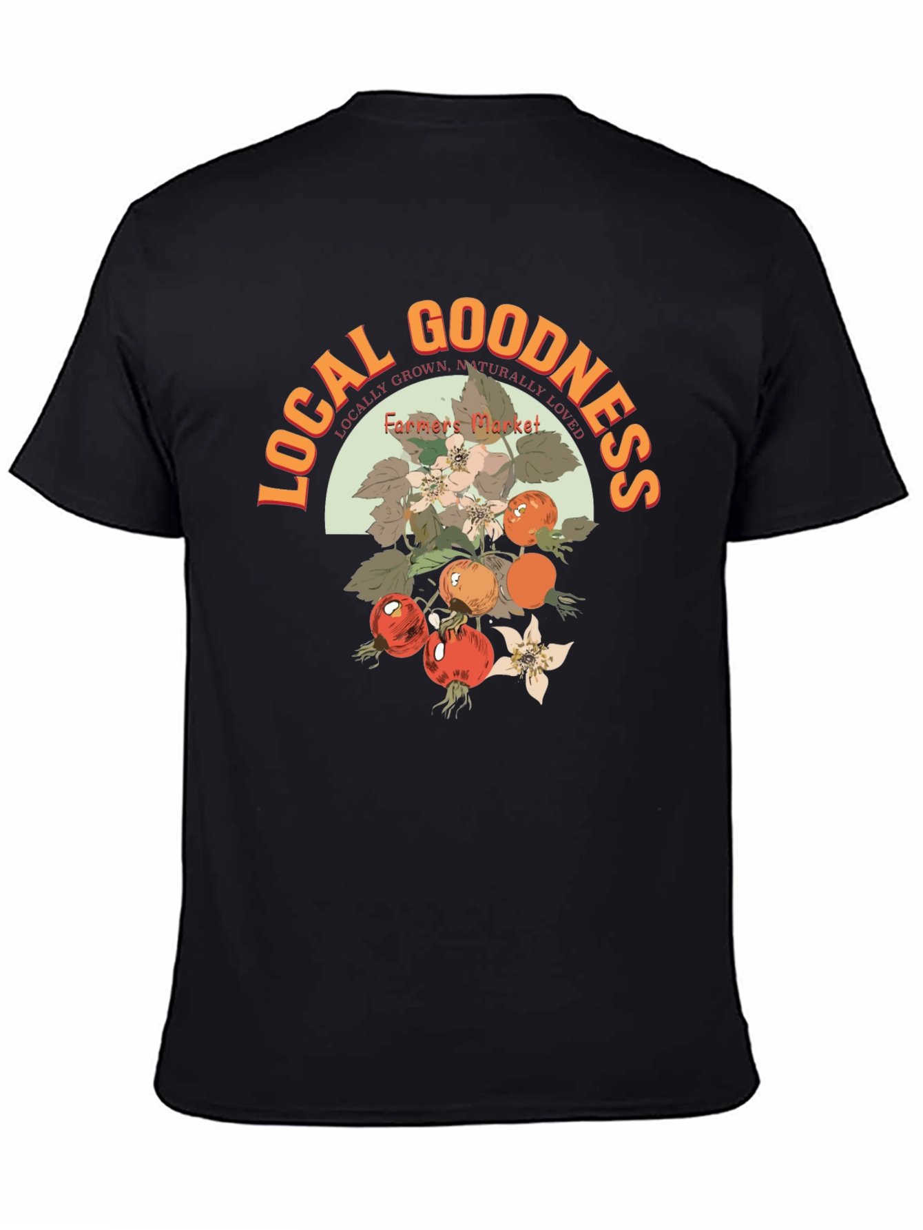 Local Goodness Farmers Market Graphic Tee - Black