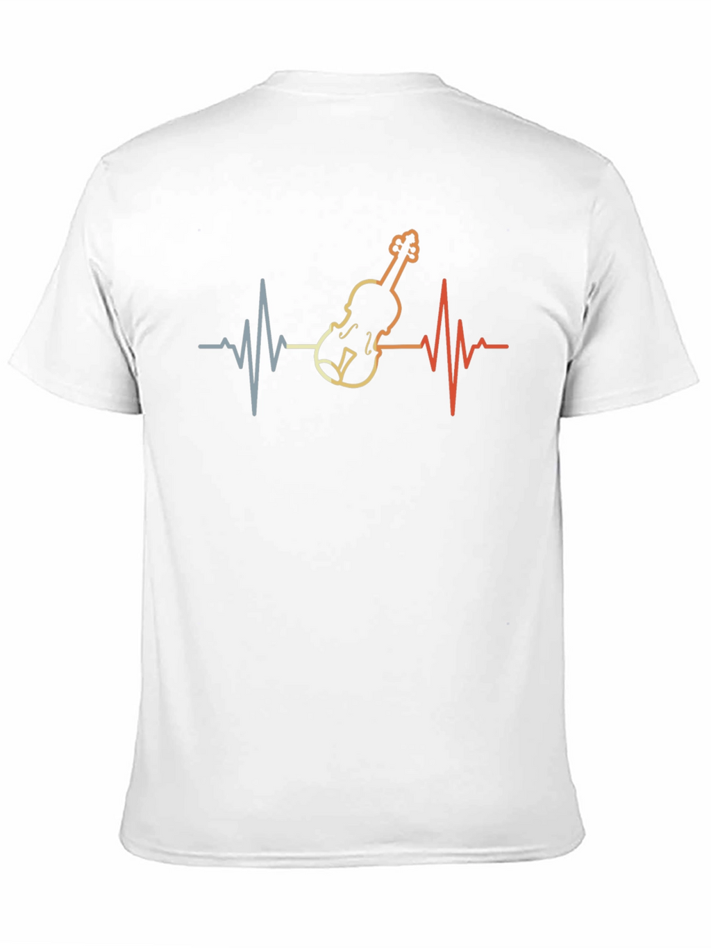 Violin Heartbeat Graphic T-Shirt
