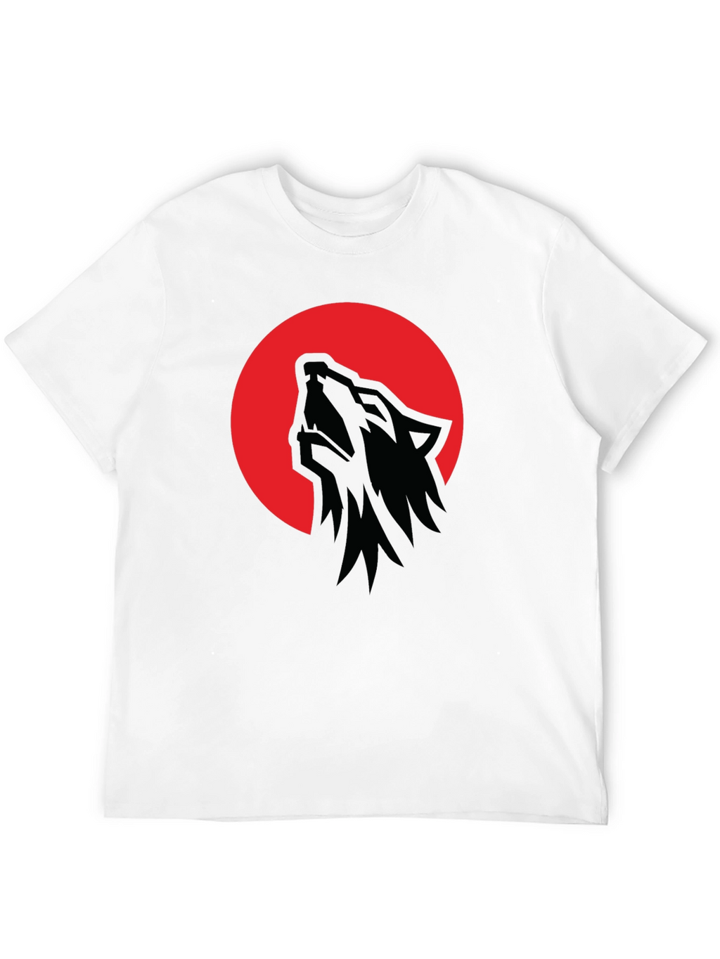 Wolf Moon T-Shirt - Mens Black Graphic Tee