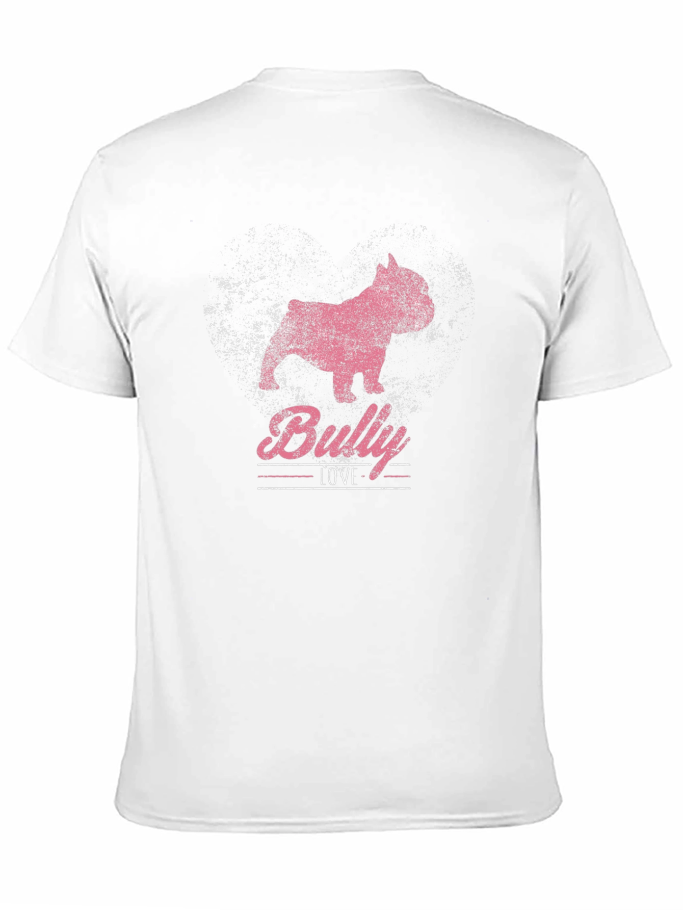 Bully Love Pink Dog Graphic T-Shirt