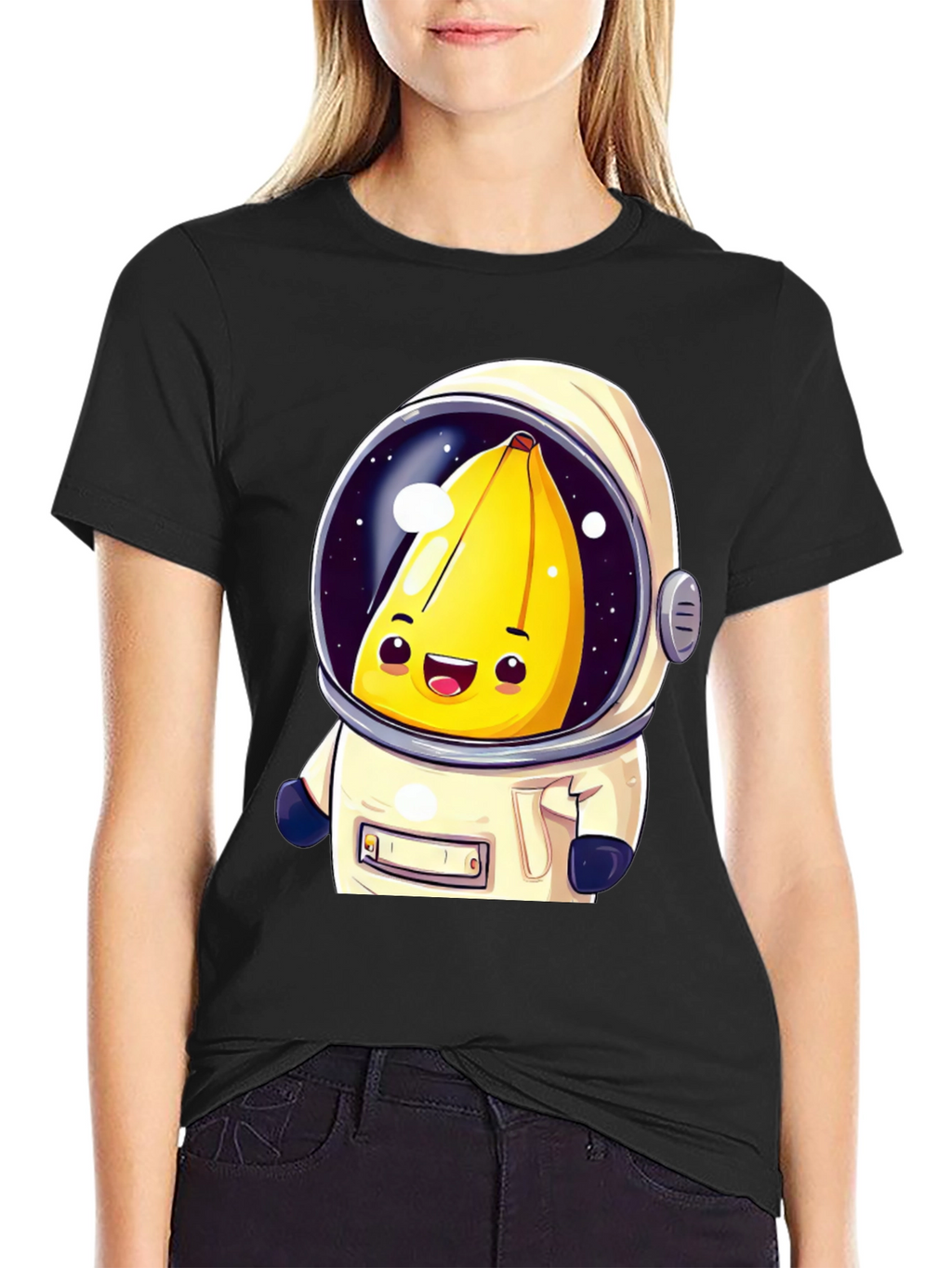 Banana Astronaut Graphic T-Shirt